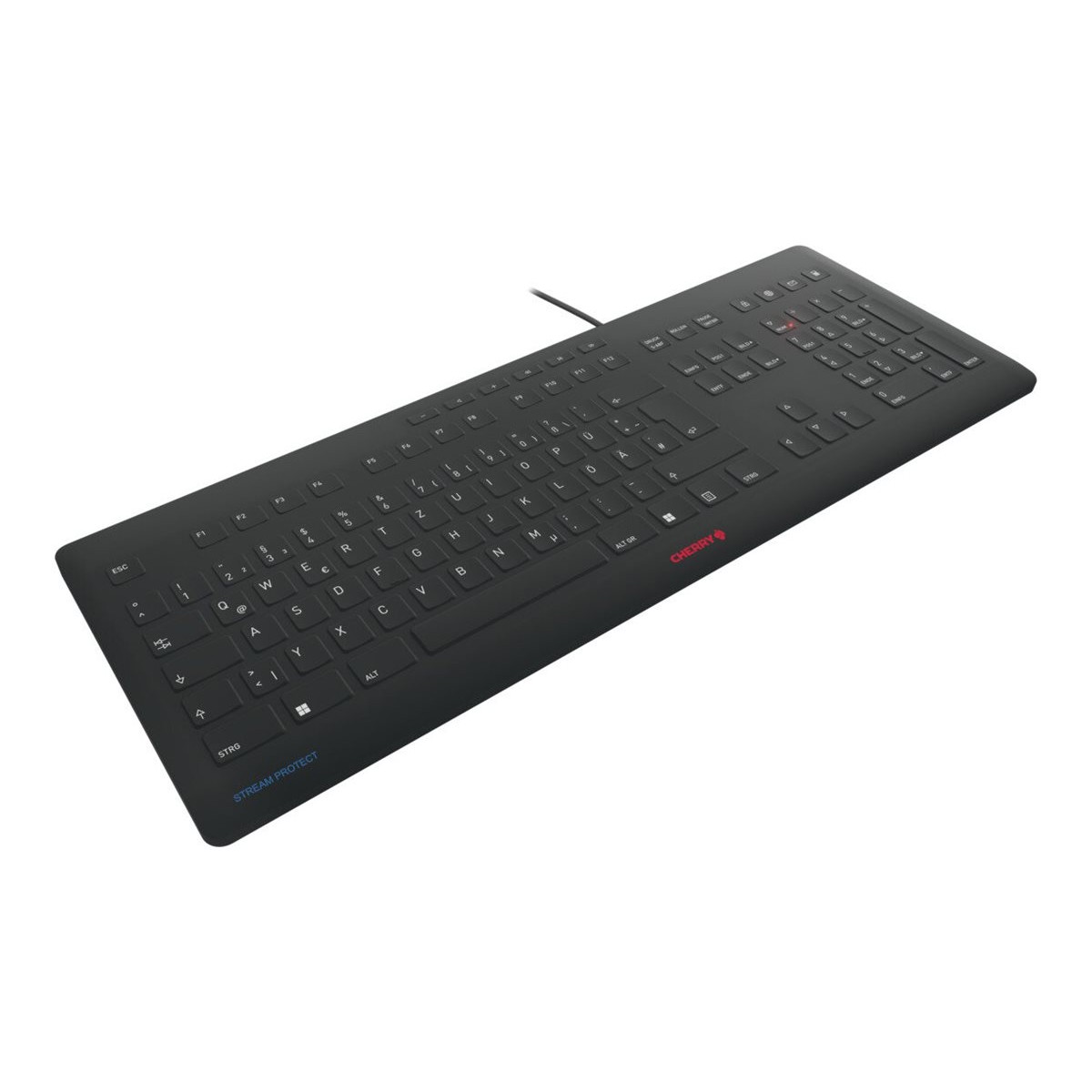 Cherry Stream Protect Kabelgebundene Tastatur schwarz
