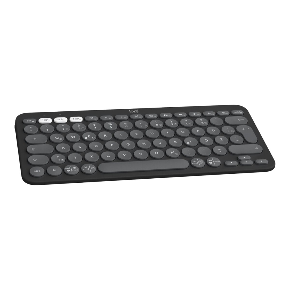 Logitech Pebble Keys 2 K380s kabellose Multi-Device Bluetooth-Tastatur graphit