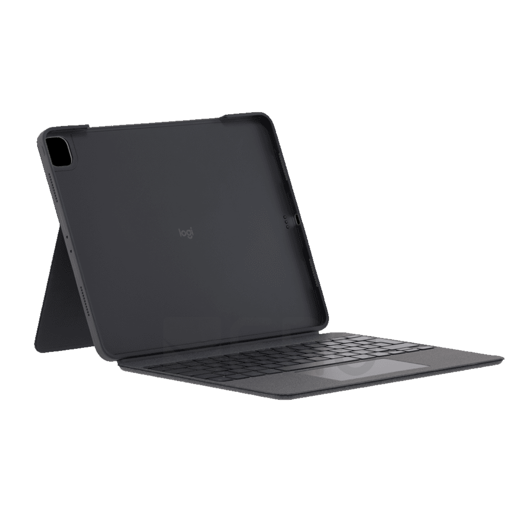 Logitech Combo Touch Tastatur-Case für iPad Pro 12,9 Zoll (5. und 6. Generation 2021, 2022) grau