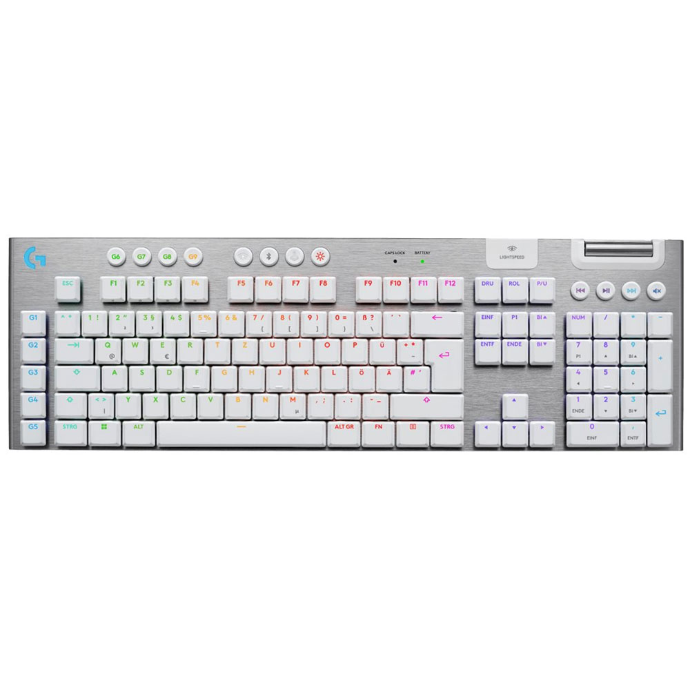 Logitech G915 X LIGHTSPEED Clicky Gaming-Tastatur weiß