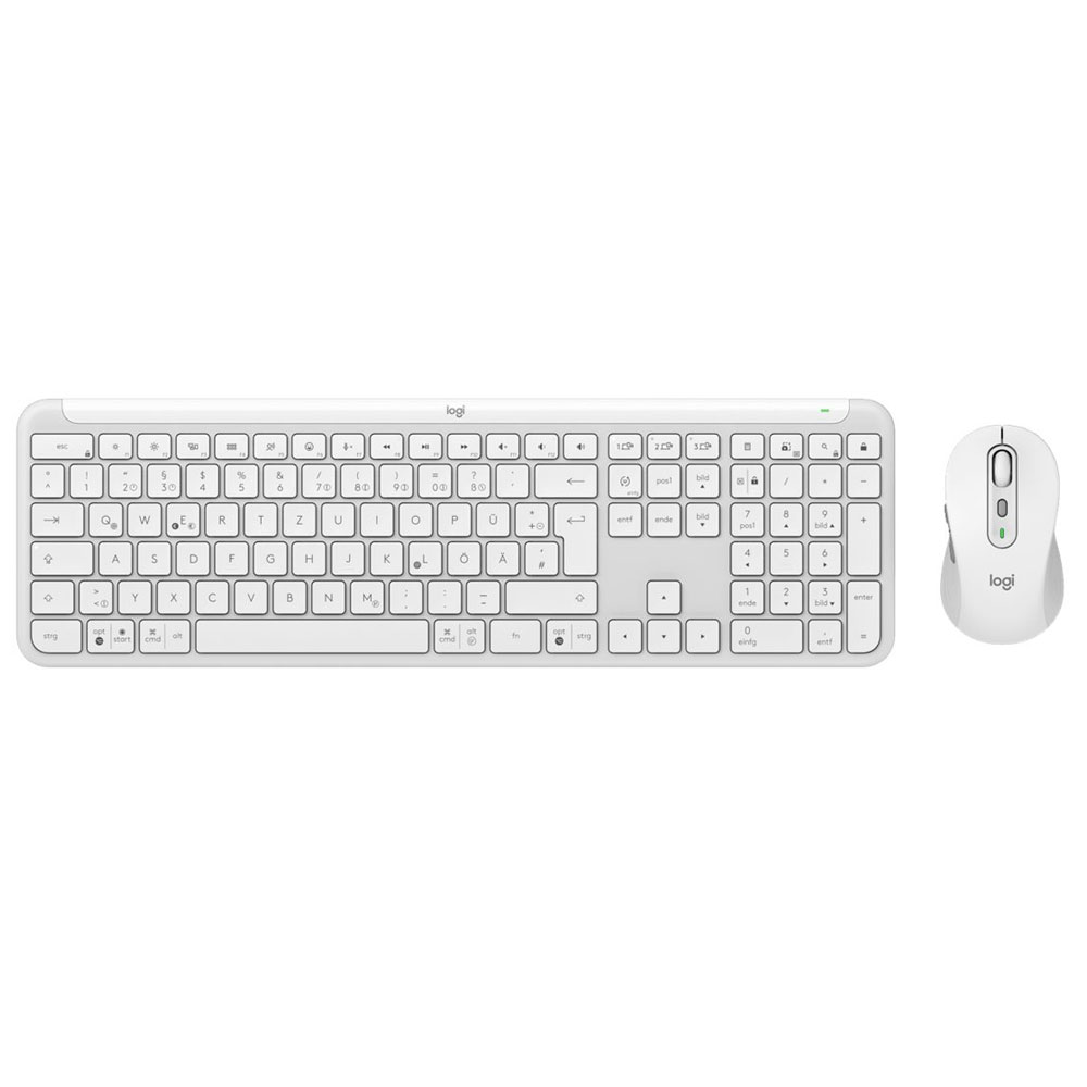 Logitech MK950 Signature Slim Set weiß