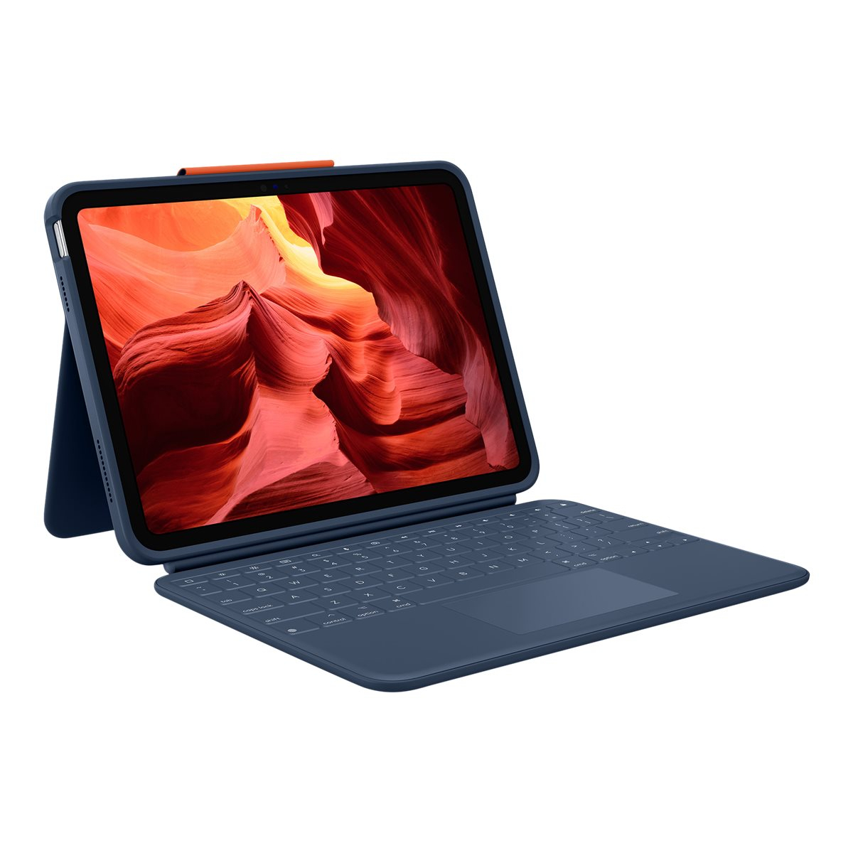 Logitech Rugged Combo 4 Touch Tastatur-Case für iPad Classic Blue
