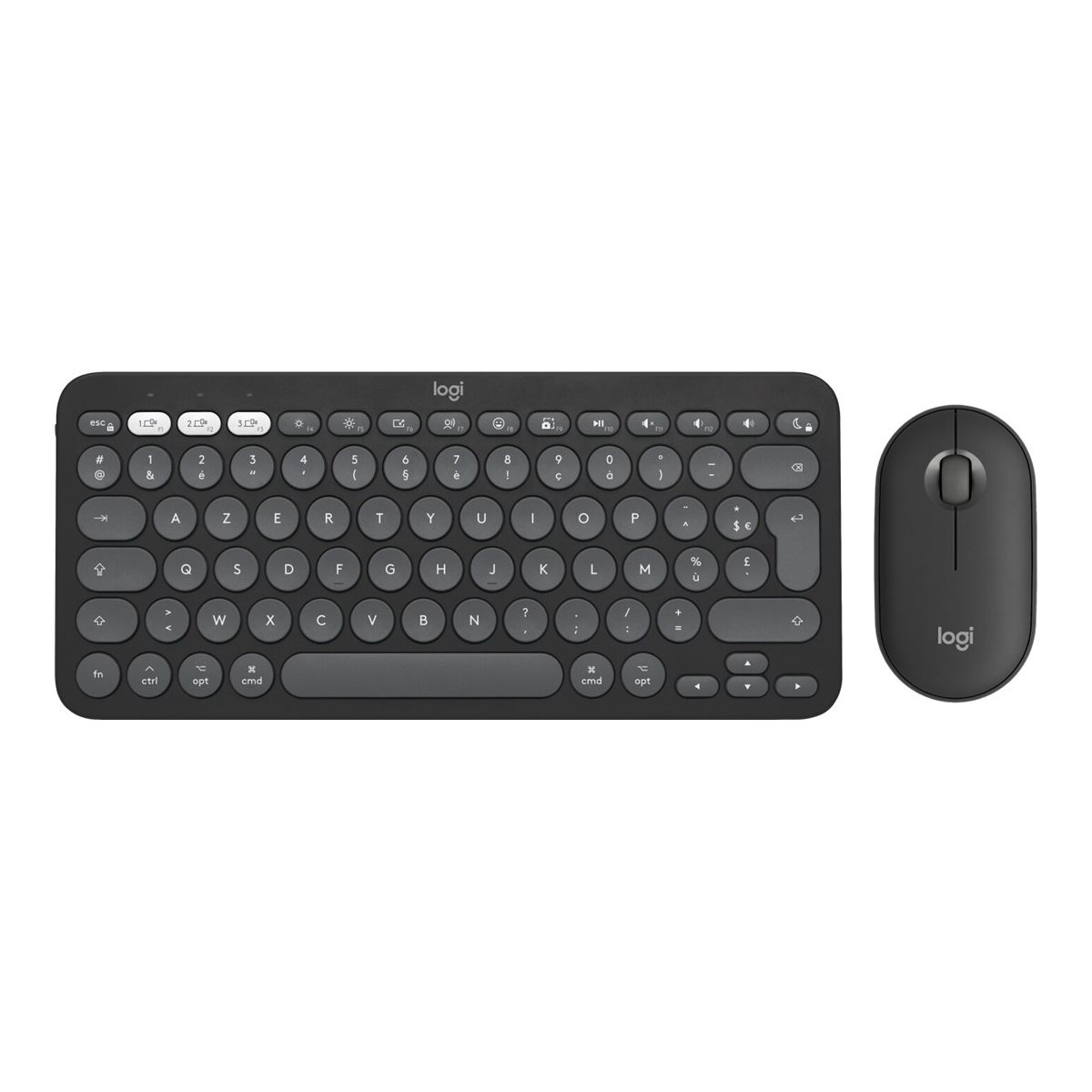 Logitech Pebble 2 Combo für Mac kabelloses Tastatur- und Maus-Set