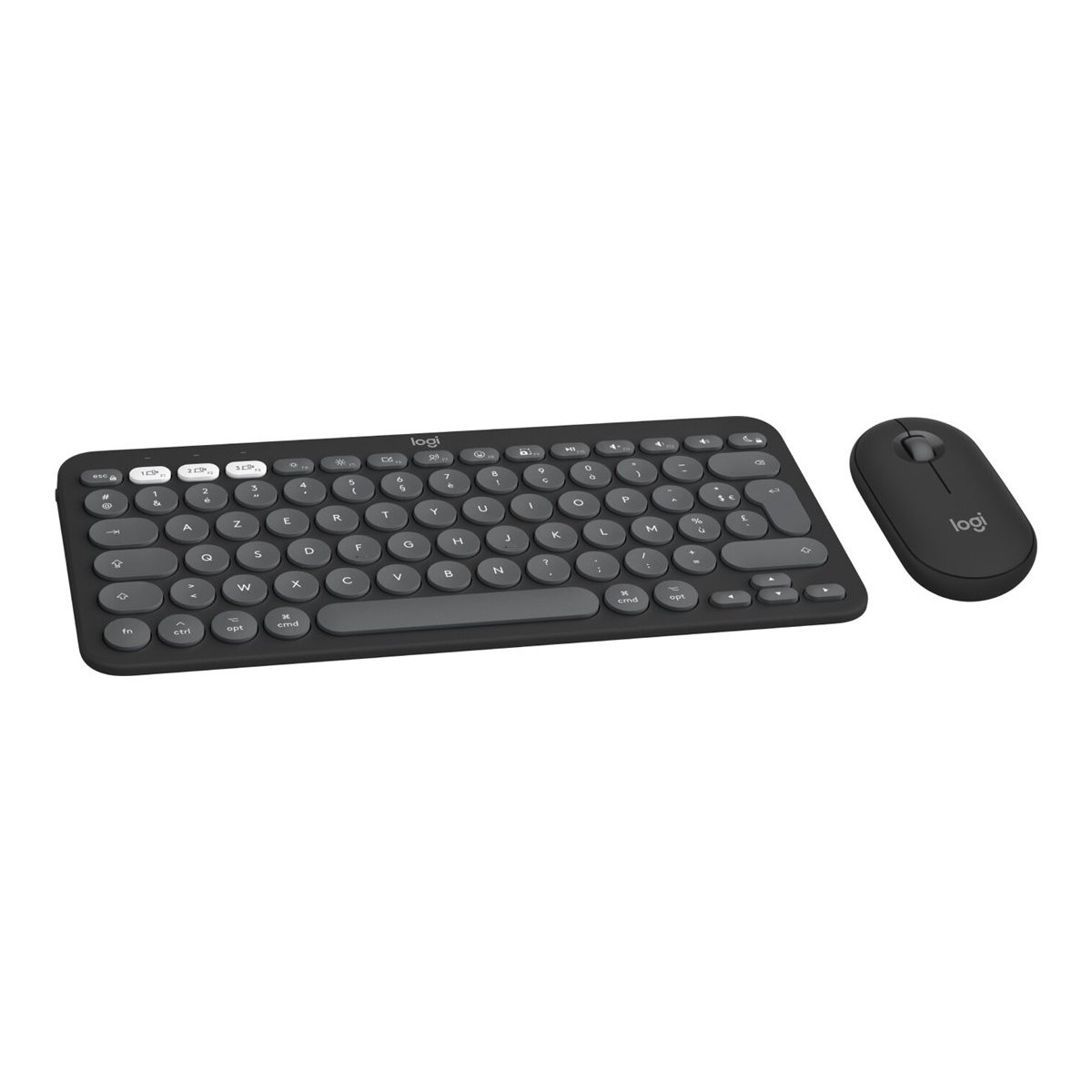 Logitech Pebble 2 Combo für Mac kabelloses Tastatur- und Maus-Set