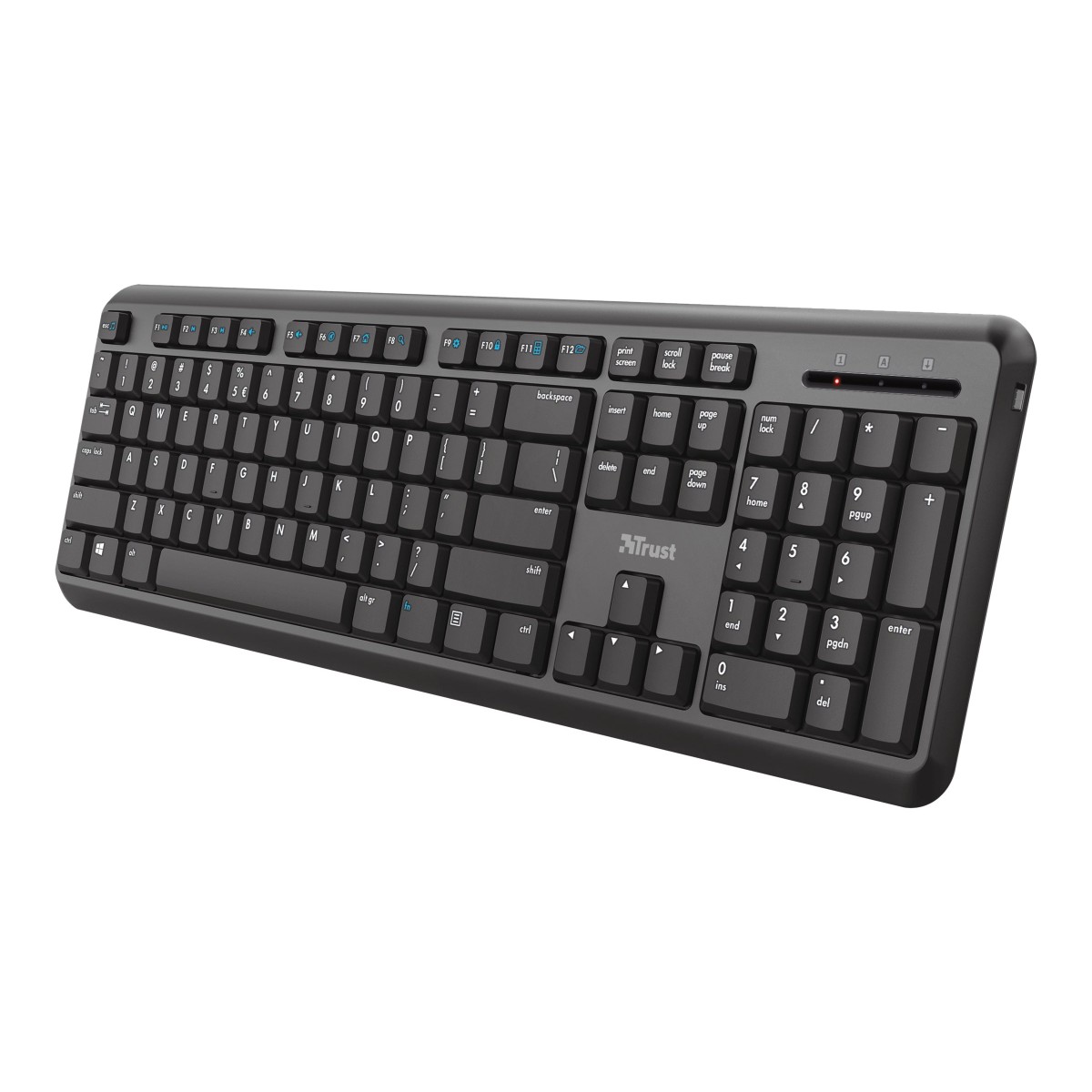Trust TK-350 kabellose QWERTZ-Tastatur schwarz