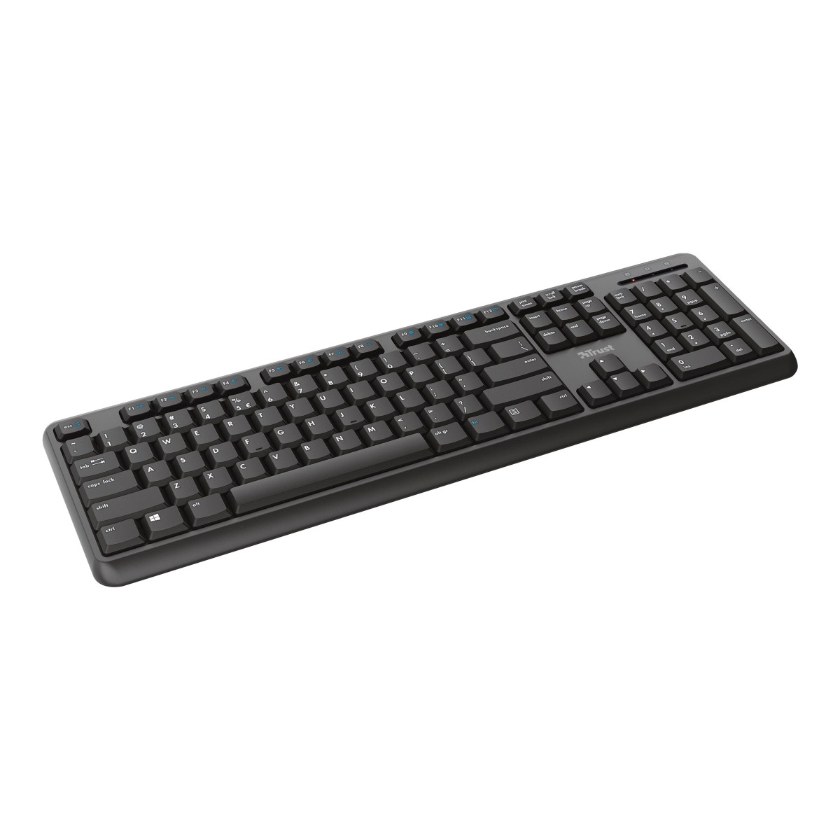 Trust TK-350 kabellose QWERTZ-Tastatur schwarz