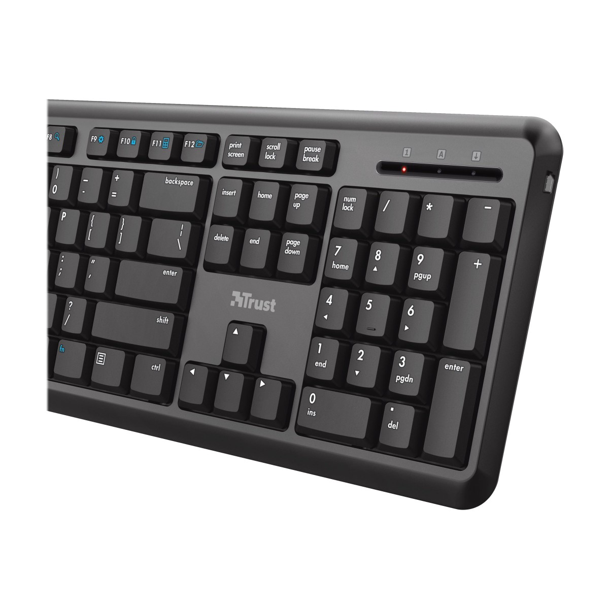 Trust TK-350 kabellose QWERTZ-Tastatur schwarz