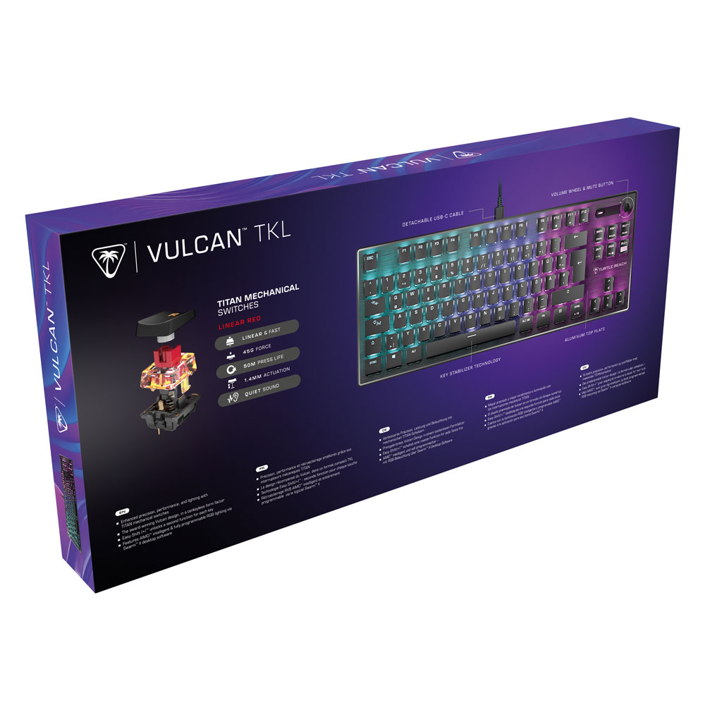 Turtle Beach Vulcan TKL mechanische PC-Gaming-Tastatur