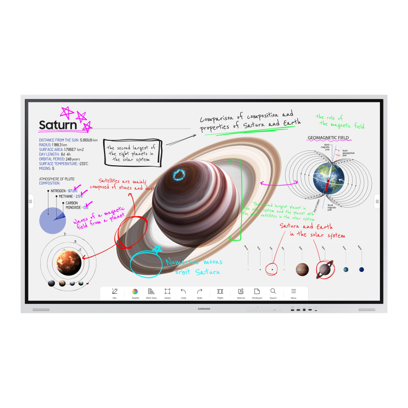 Samsung Flip Pro WM85B 216 cm (85 Zoll) 4K interaktive Digital Signage mit Touch (Verpackung beschädigt) 