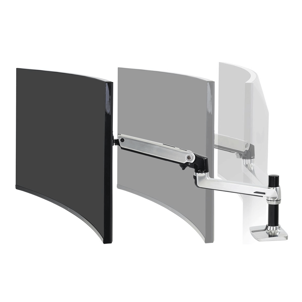 Ergotron LX Monitorarm Tischhalterung für einen 38,36 cm 34 Zoll Monitor Alumini