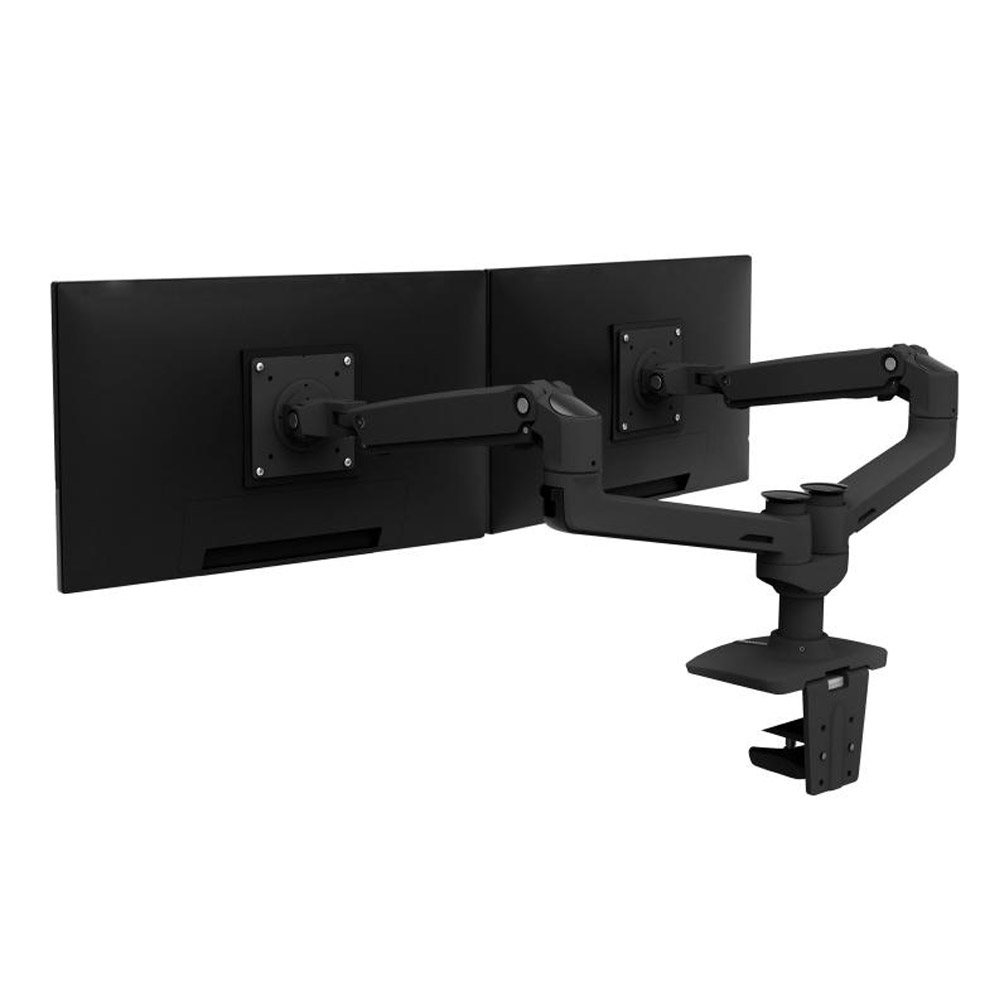 Ergotron LX Dual Monitorarm für zwei Monitore bis 68,58 cm (27 Zoll) schwarz