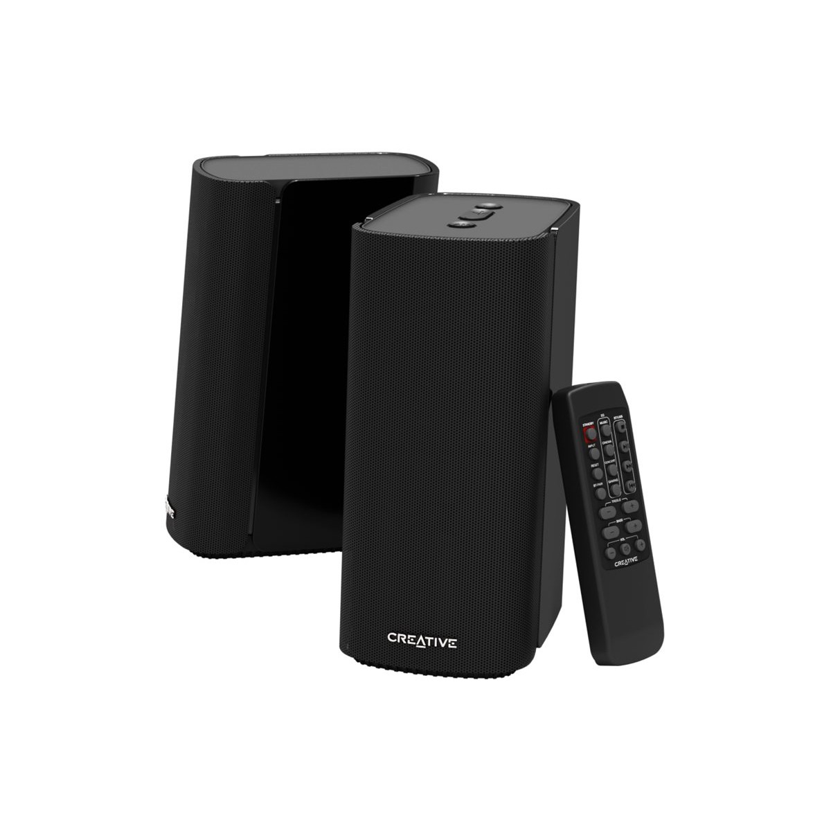 Creative T100 2.0 Bluetooth Lautsprecher schwarz