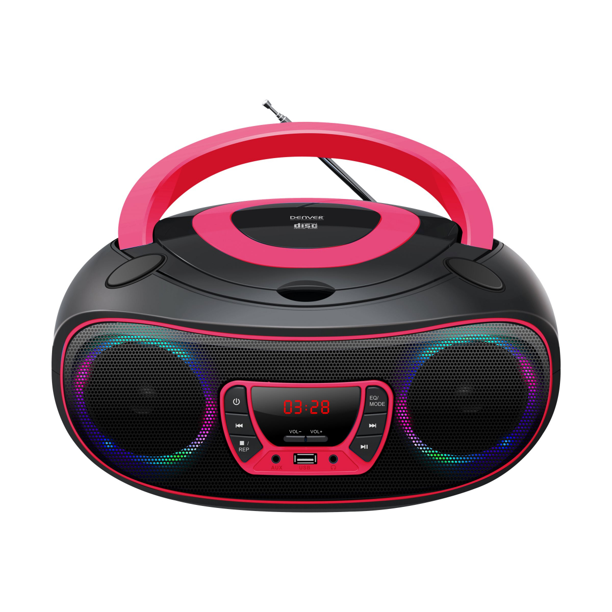 Denver TCL-212BT Bluetooth Boombox pink