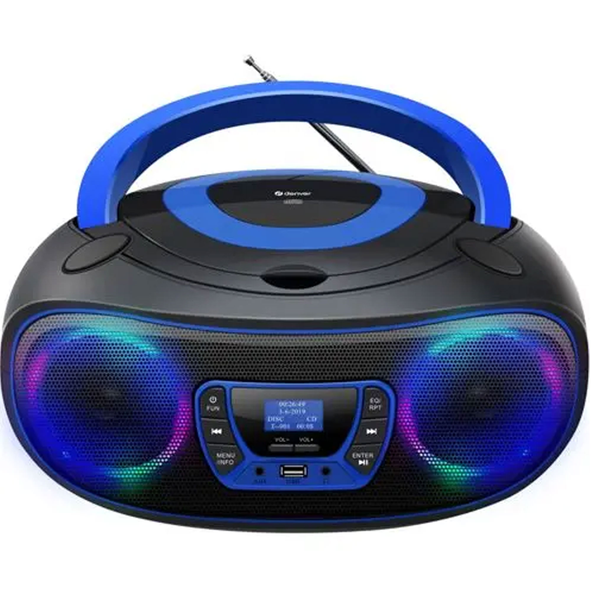 Denver TDB-212 DAB+ Boombox Radio blau