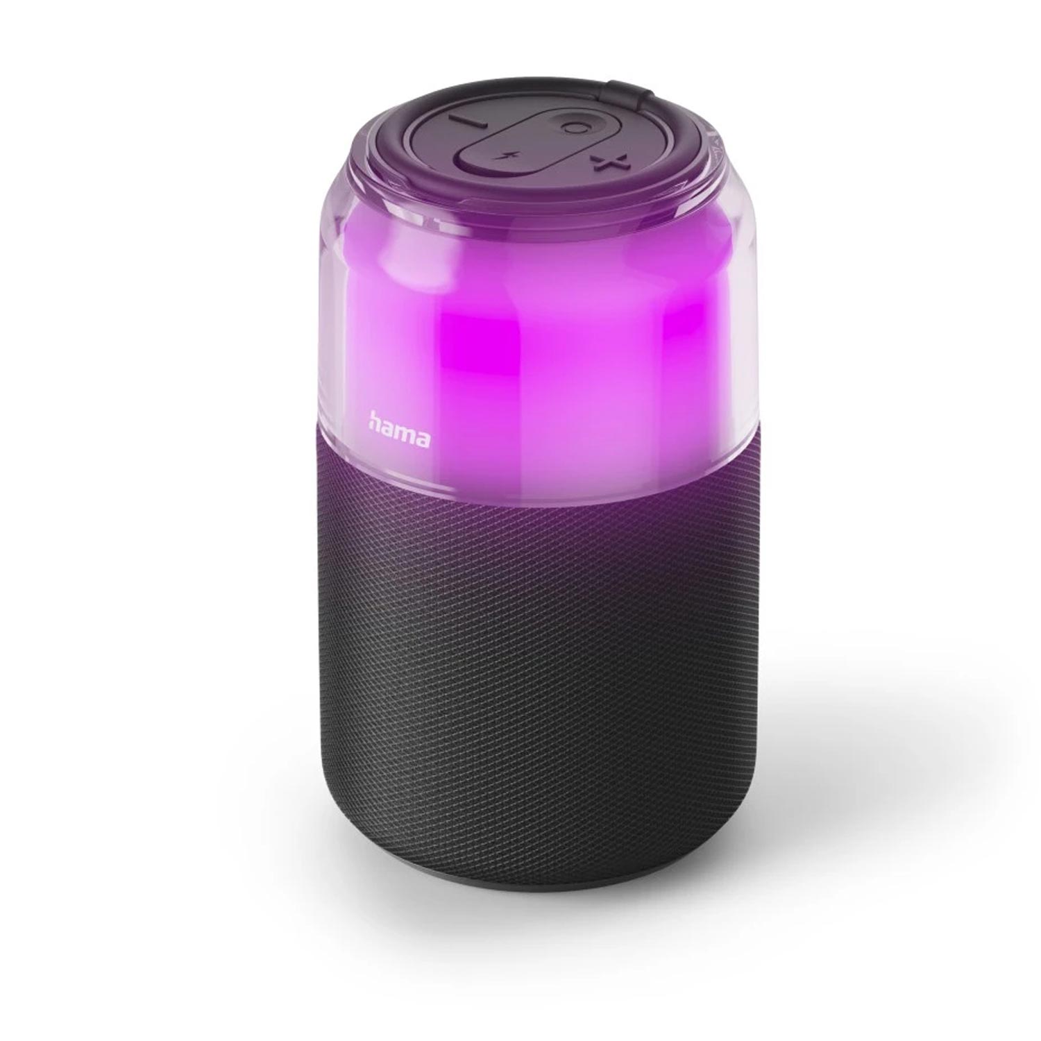 Hama Bluetooth-Lautsprecher "Can Speaker", 4 LED-Licht-Modi, 5W, Schwarz