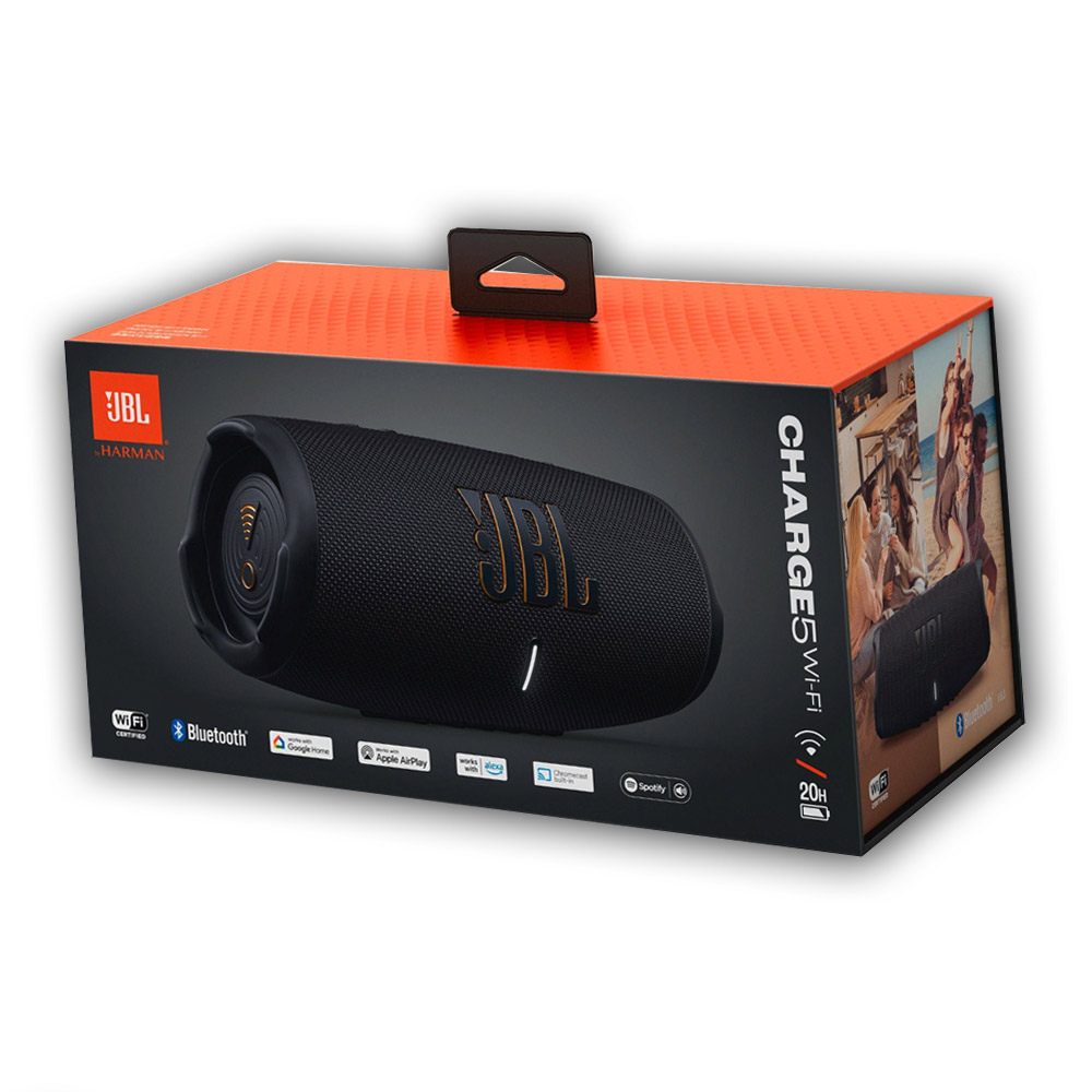 JBL Charge 5 Wifi Bluetooth-Lautsprecher schwarz