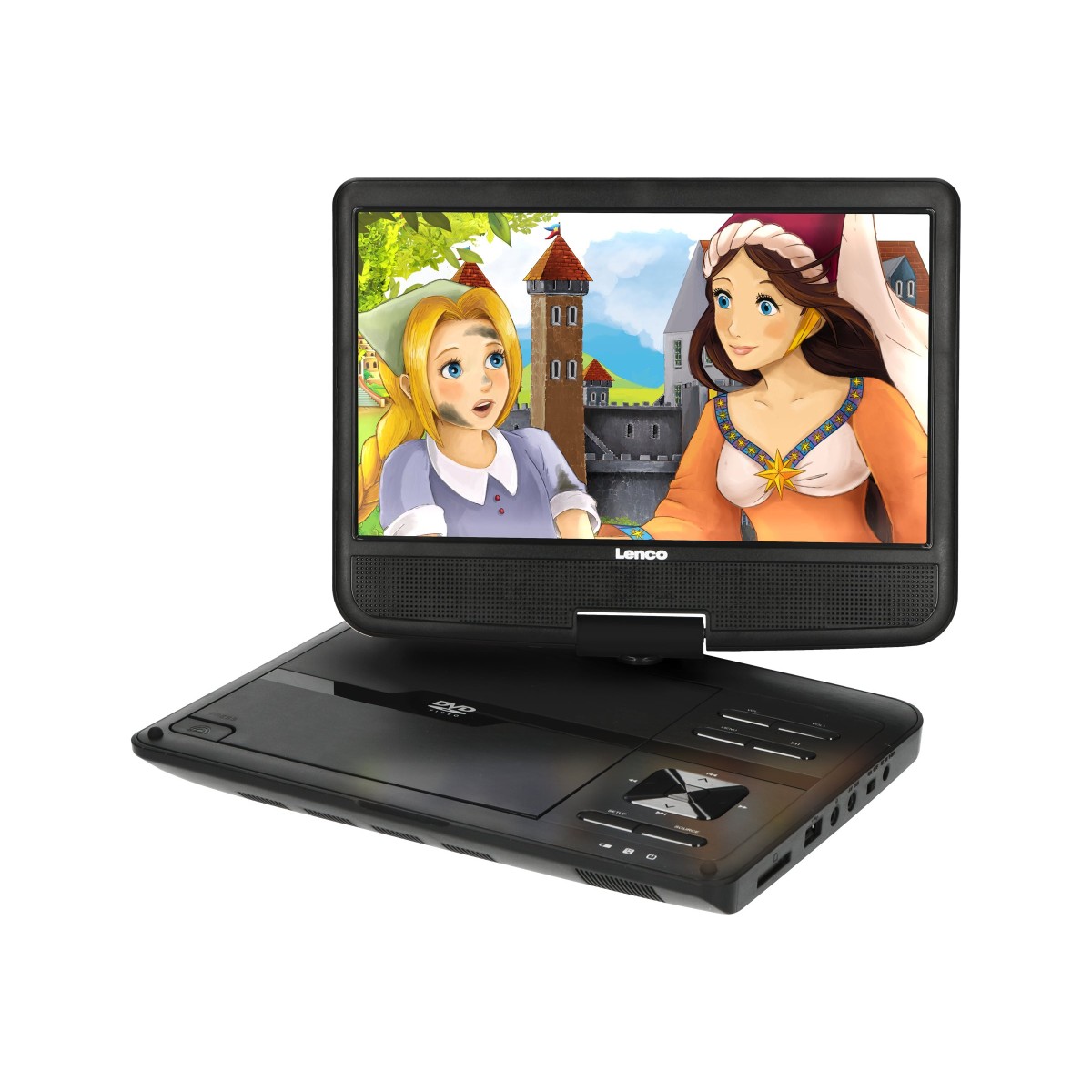 Lenco DVP-1010BK tragbarer DVD-Player schwarz