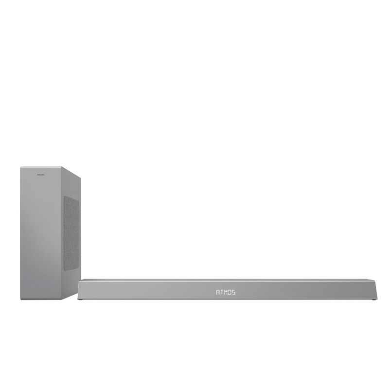 Philips B8505/10 Soundbar mit Subwoofer kabellos silber (2. Wahl)