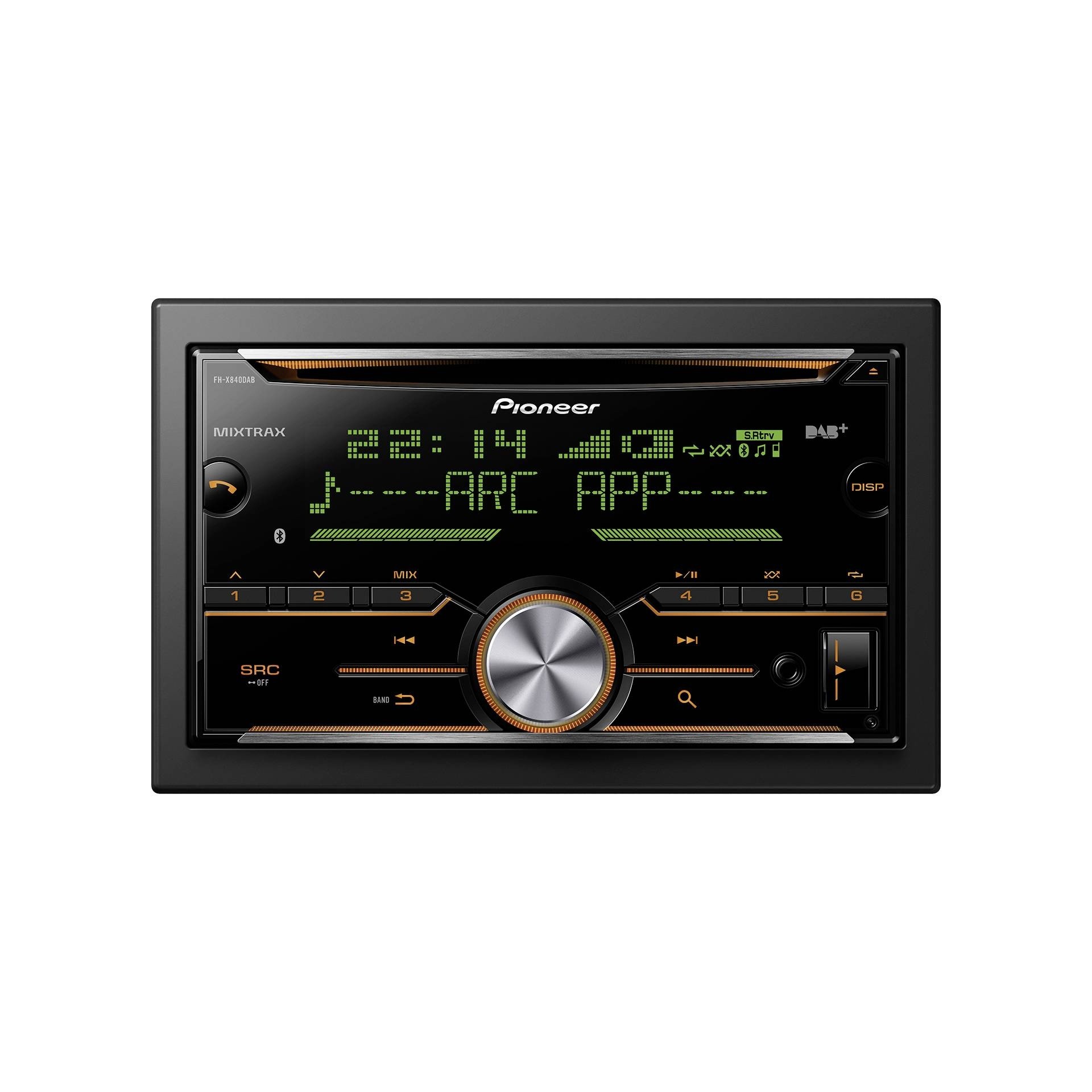 Pioneer FH-X840DAB 2-DIN Autoradio mit CD, DAB+ und Bluetooth