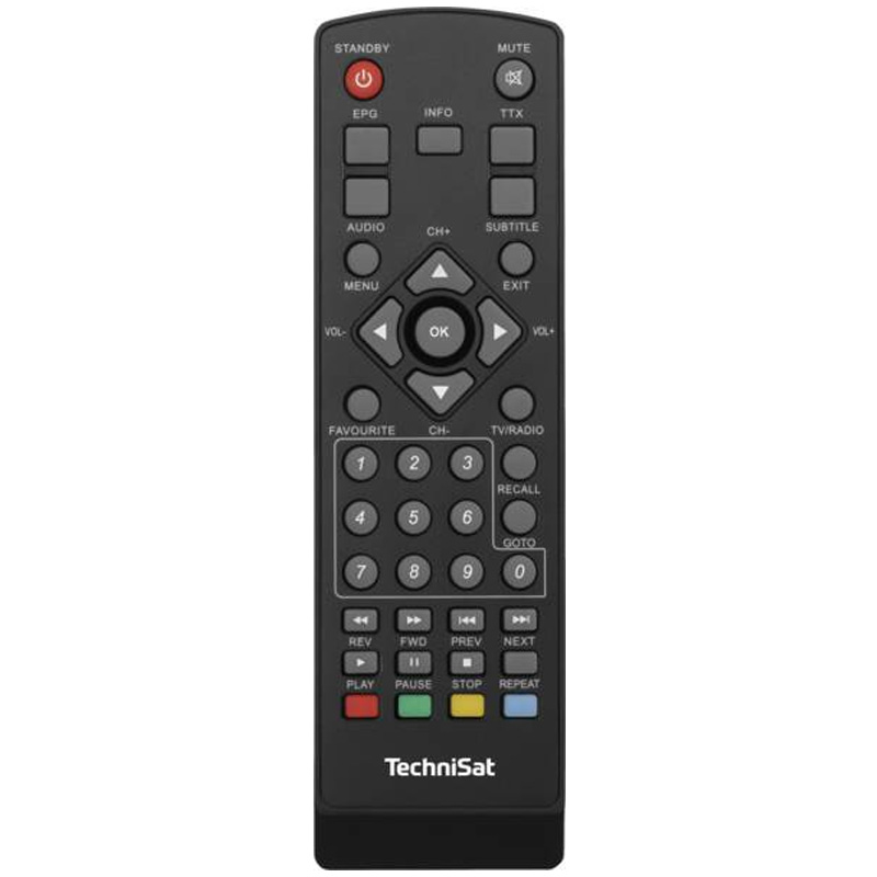 TechniSat HD-S 261 kompakter digital HD Satelliten Receiver schwarz