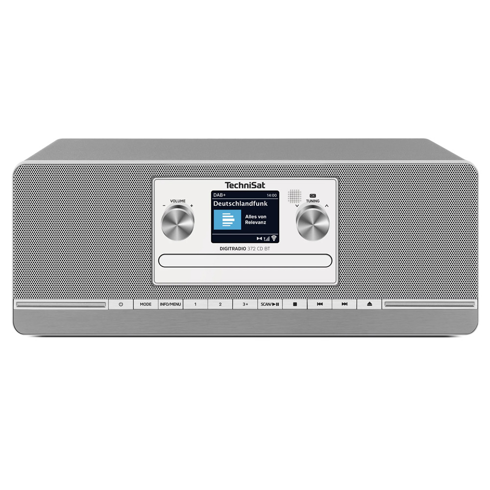 TechniSat DigitRadio 372 CD BT Kompaktanlage silber