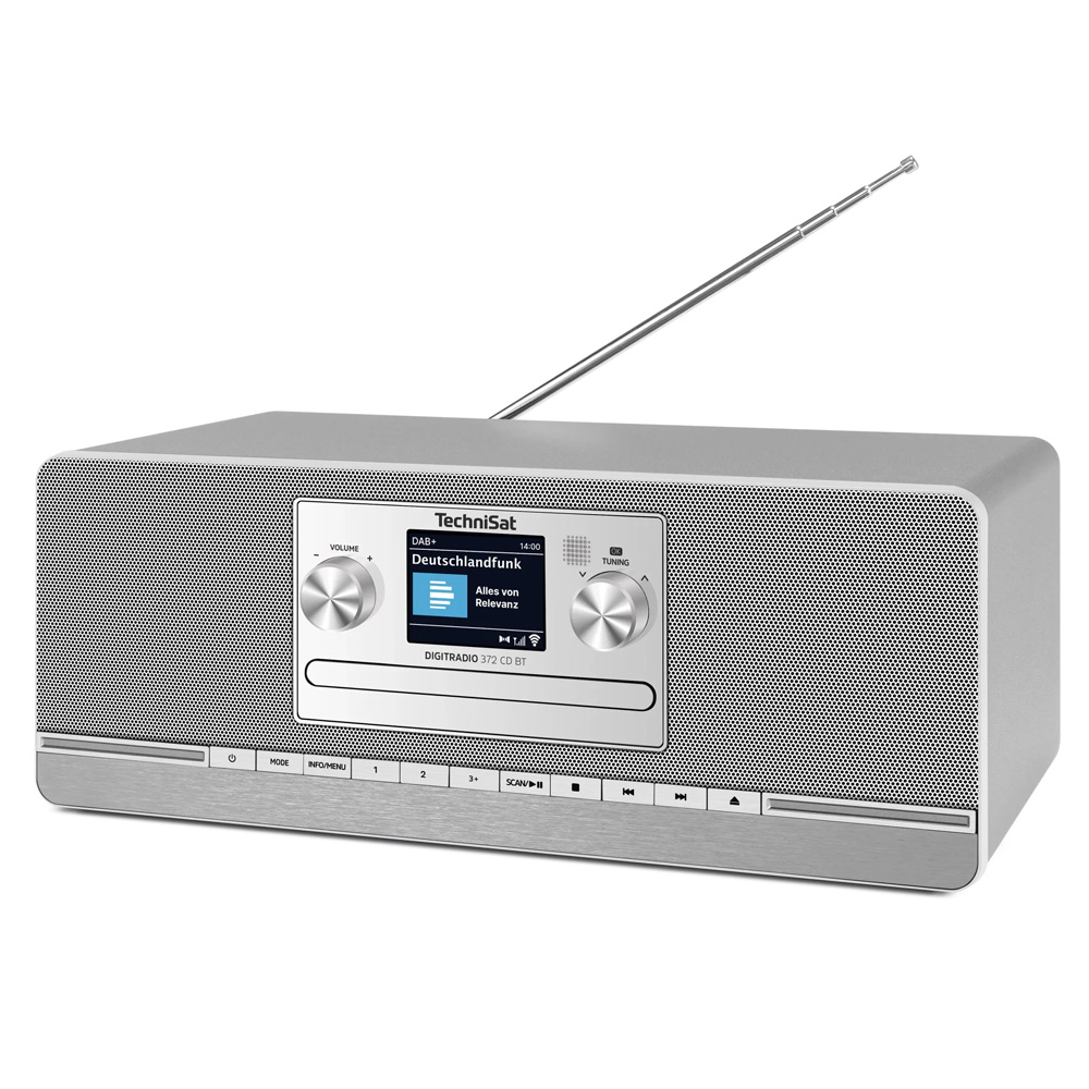TechniSat DigitRadio 372 CD BT Kompaktanlage silber