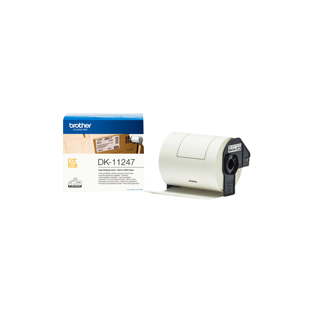 Brother DK-11247 Etiketten-Rolle 103,6x164,3mm für P-Touch QL-Serie