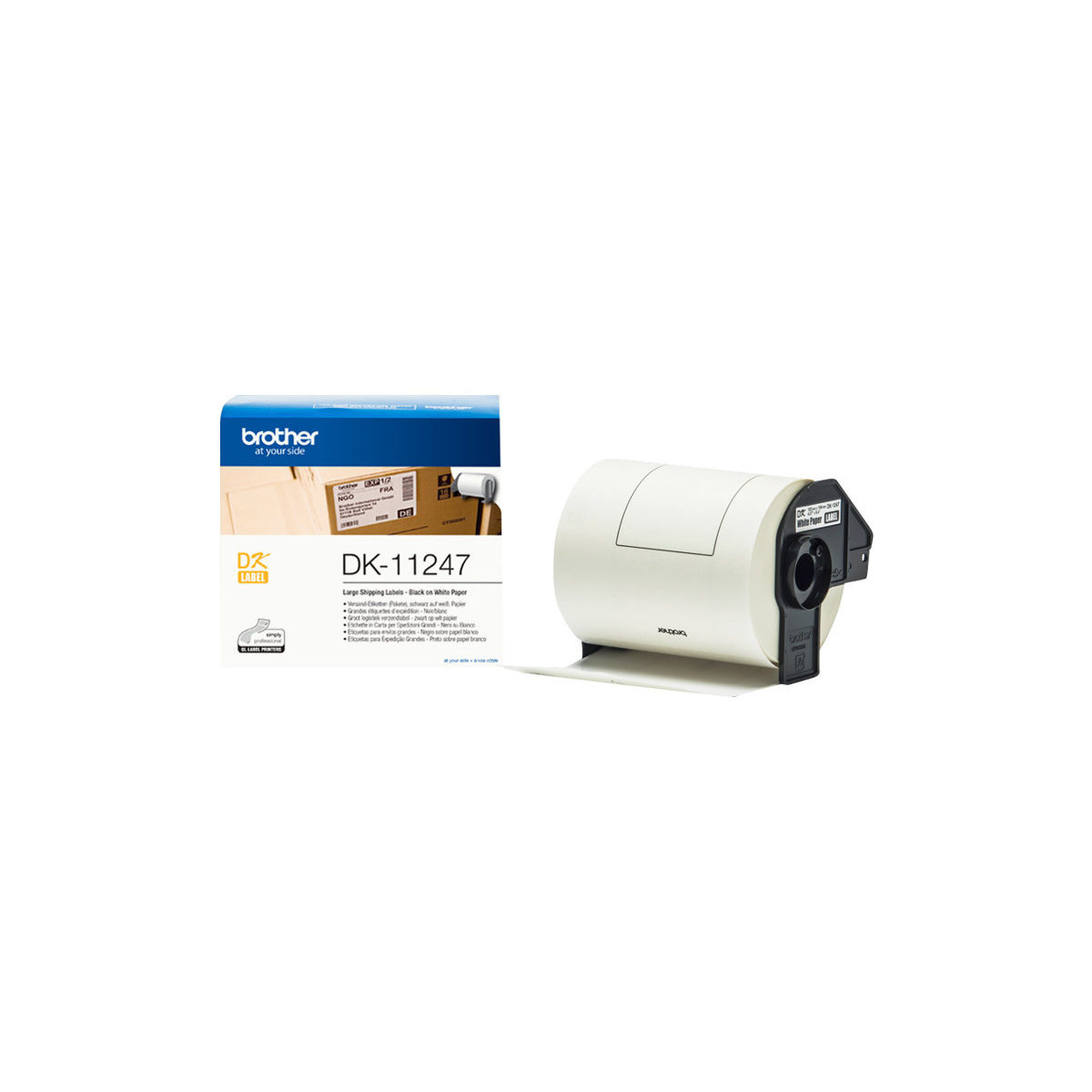 Brother DK-11247 Etiketten-Rolle 103,6x164,3mm für P-Touch QL-Serie