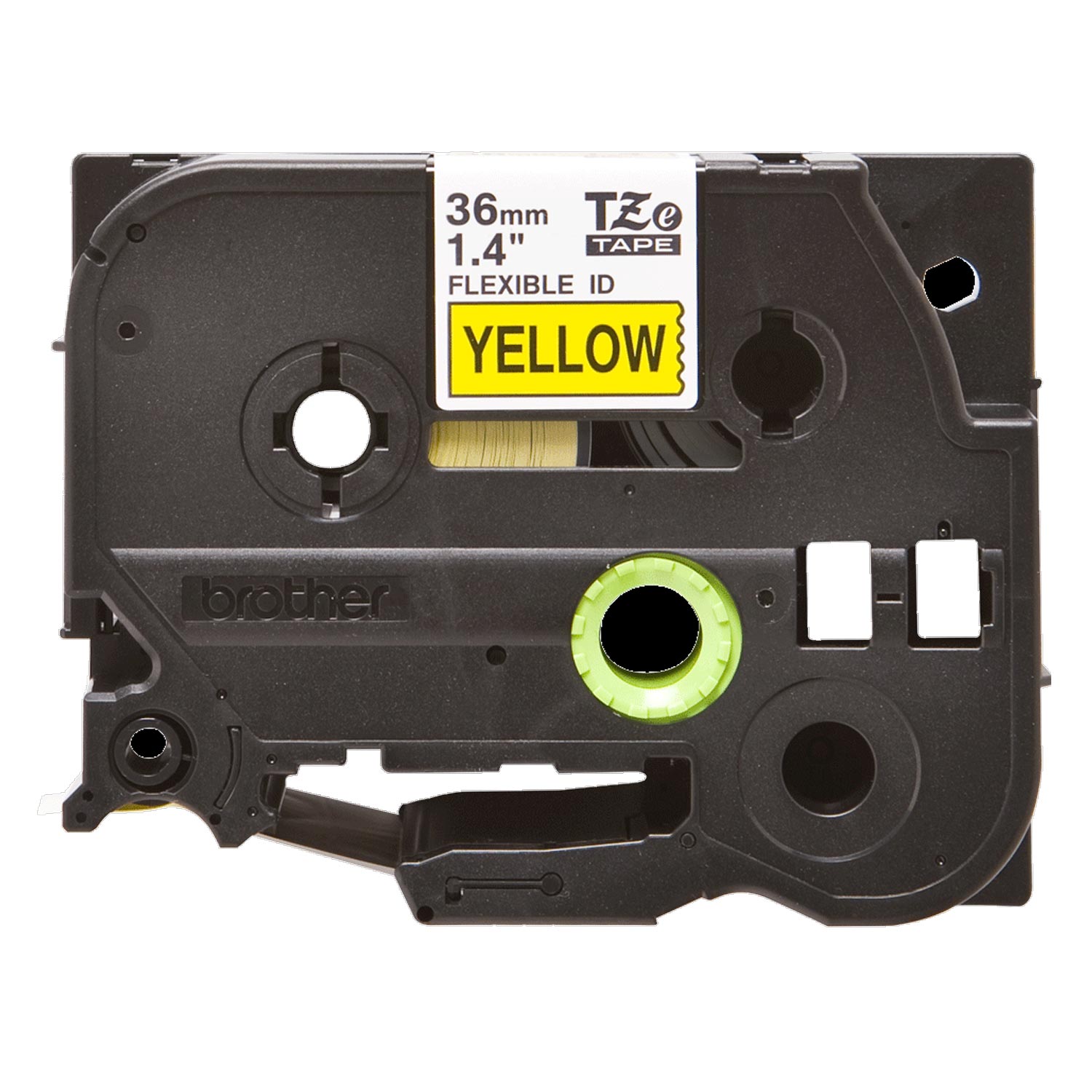 Brother TZe-FX661 P-touch Flexi-Schriftband schwarz auf gelb 36mm x 8m laminiert
