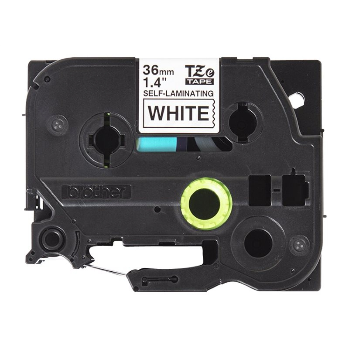Brother TZe-SL261 selbstlaminierendes Schriftband schwarz auf weiß 36mm x 8m