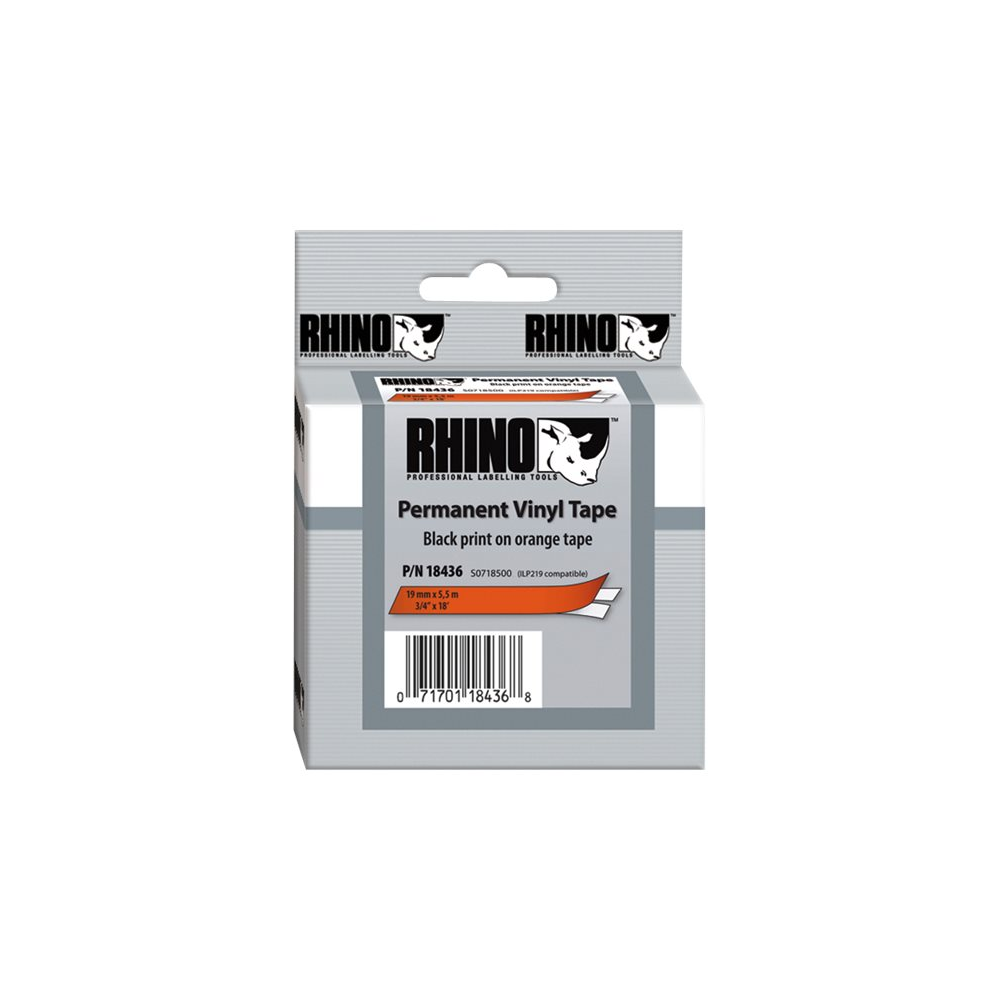 Dymo 18436 Heißschrumpfschlauch schwarz/orange