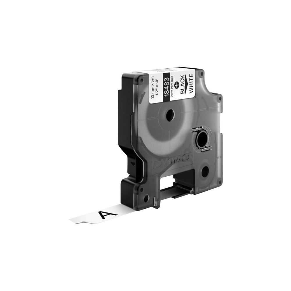 Dymo 18483 Schriftband Vinyl schwarz/weiß