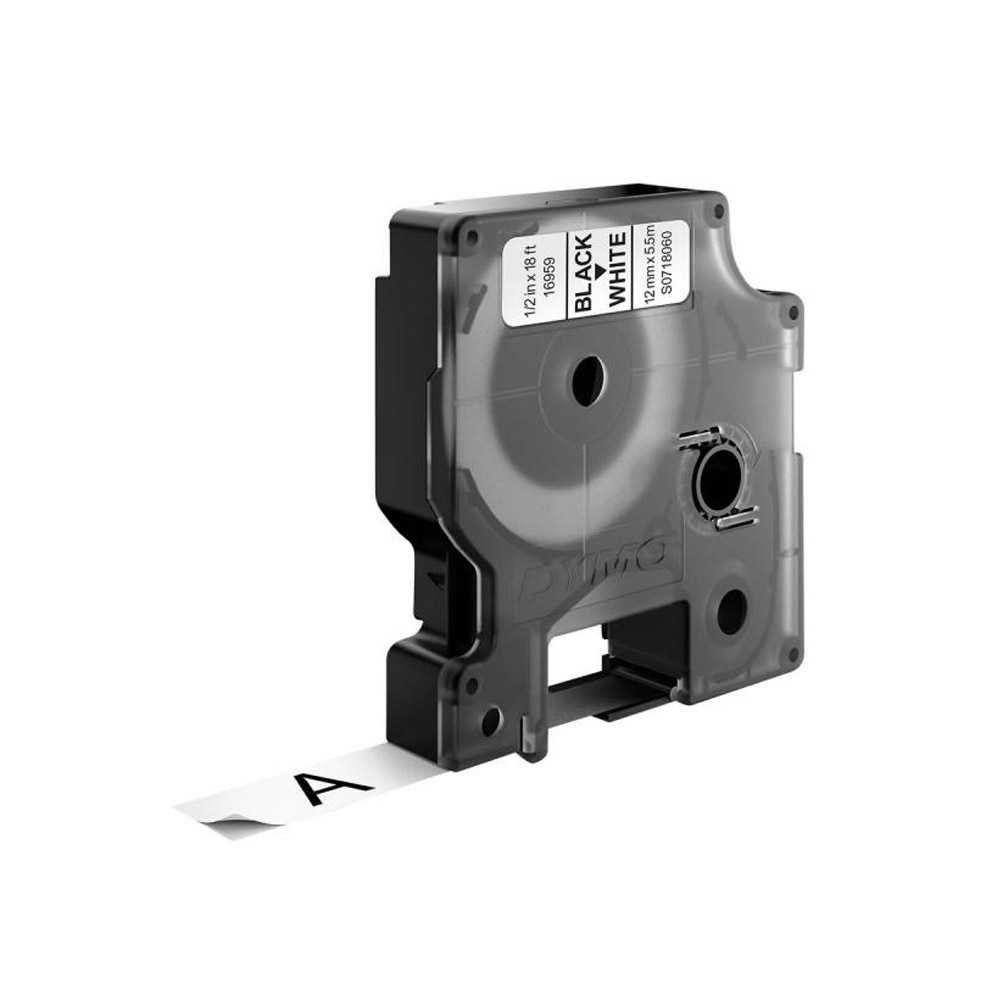 Dymo Schriftband Perm.Poly schwarz/weiß 16959 (S0718060)