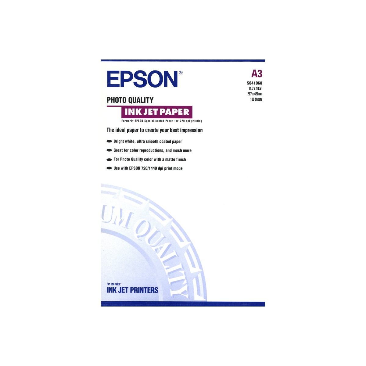 Epson A3 Fotopapier matt 100 Blatt