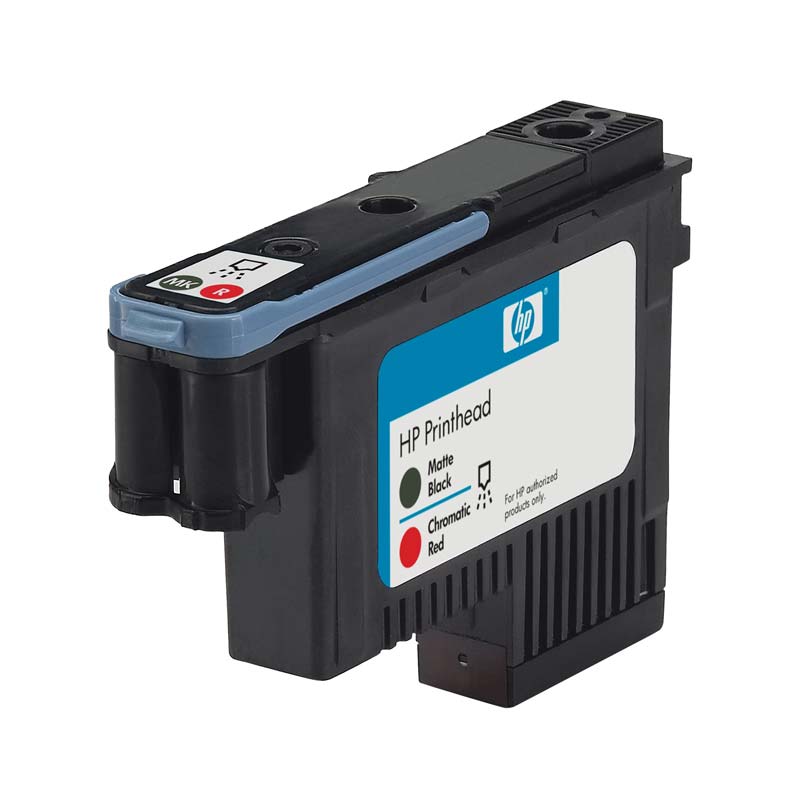 HP No 73 mattschwarz/chromeatisch rot Druckkopf