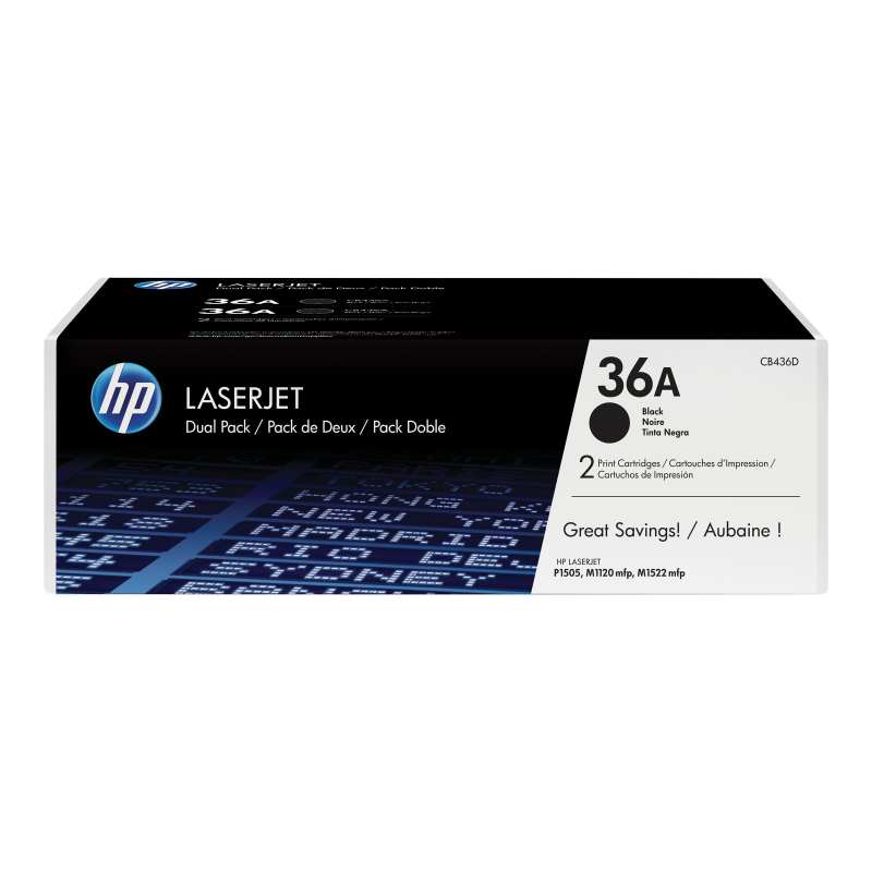 HP CB436AD No.36AD Dual Pack Toner schwarz