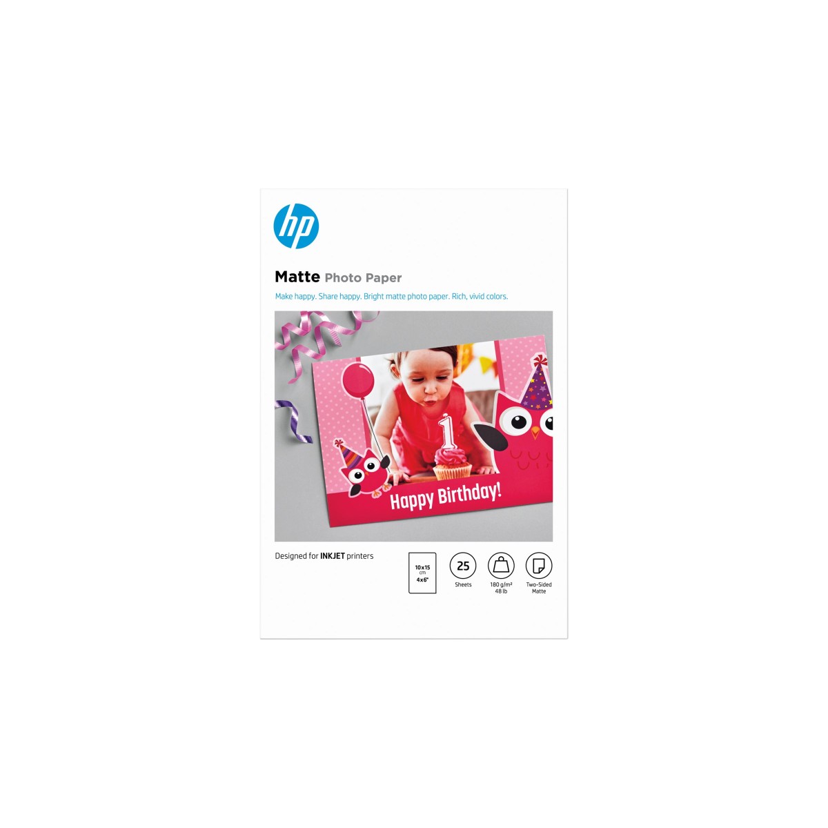 HP Fotopapier matt 10x15cm 25 Blatt