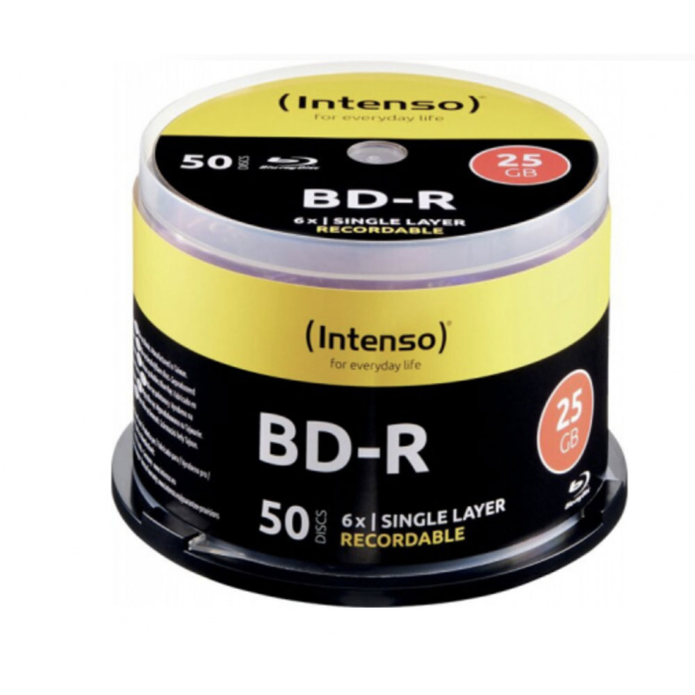 Intenso BD-R Rohlinge 25GB 50 Stück