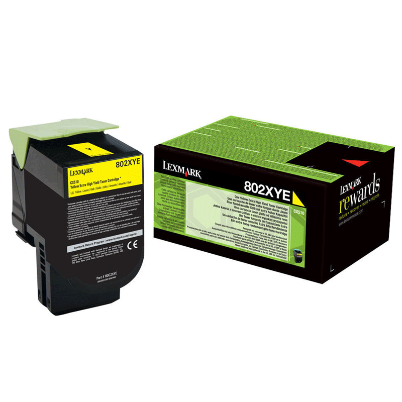 Lexmark 802XYE Toner gelb