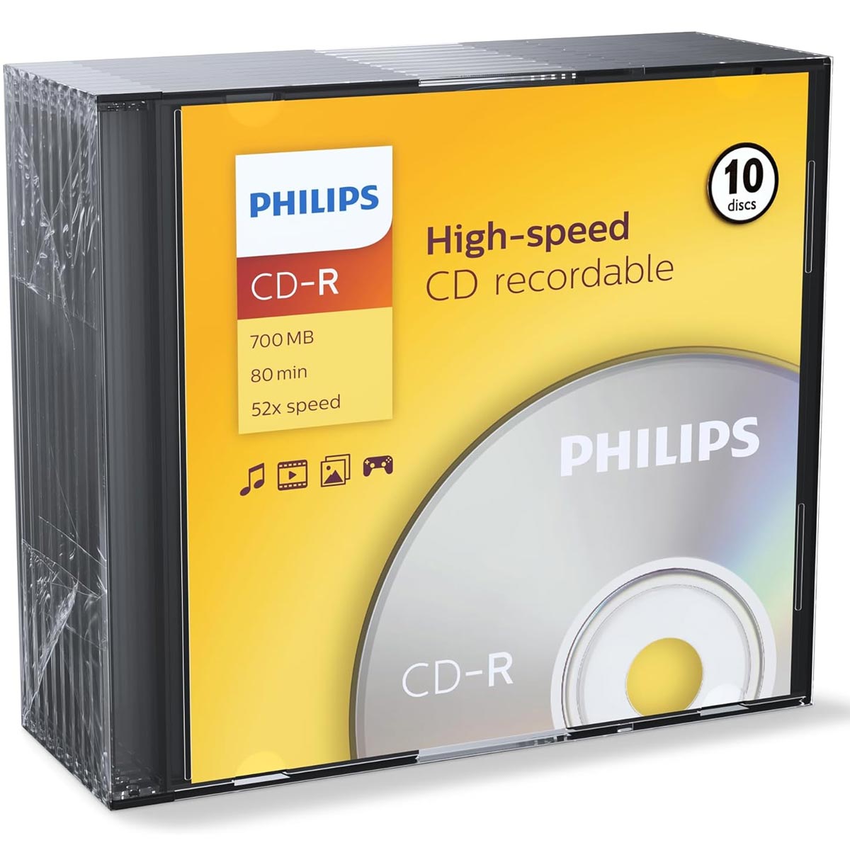 Philips CD-R Rohlinge 700 MB 10 Stück