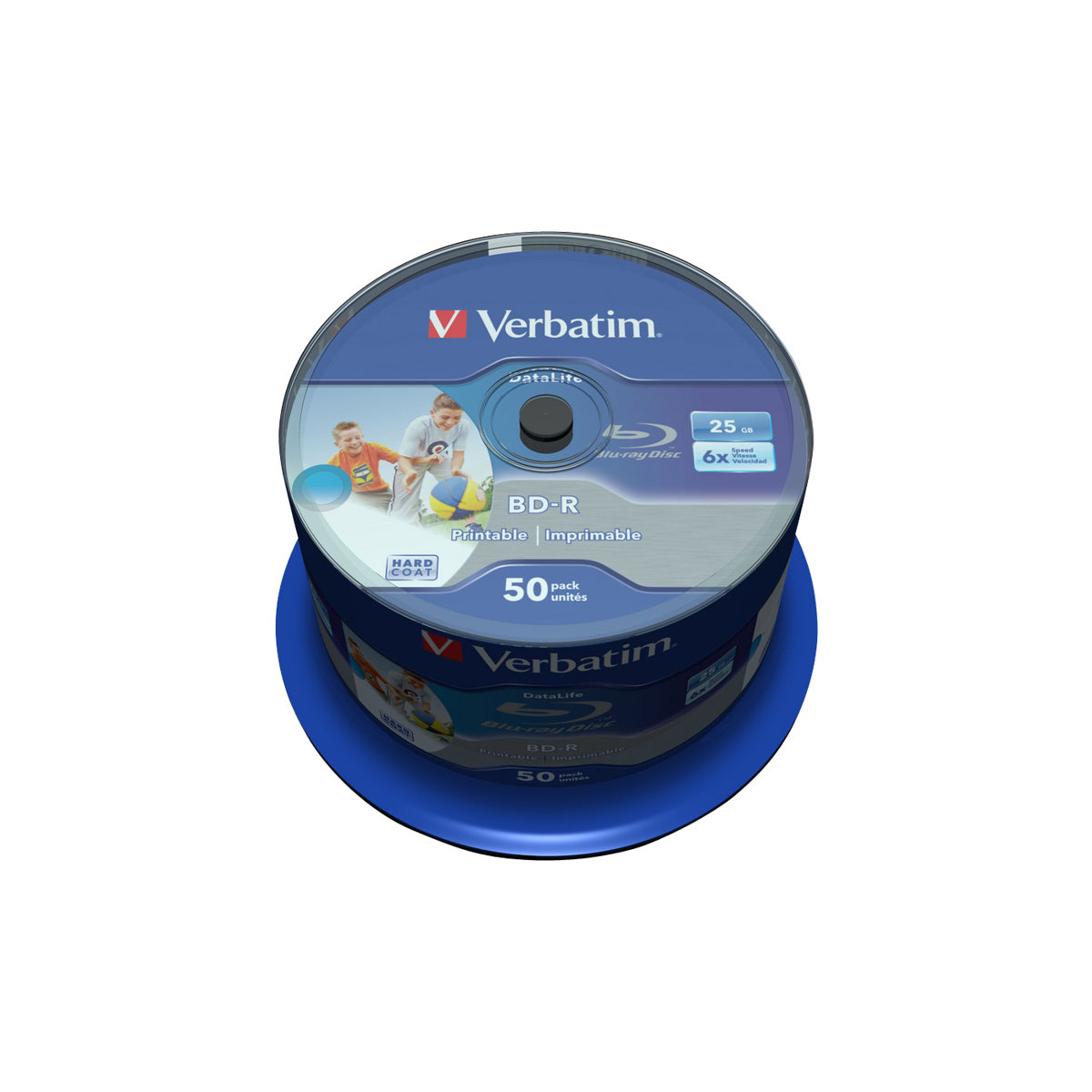 Verbatim BD-R SL Datalife Blu-ray Rohlinge 25GB 50er-Pack