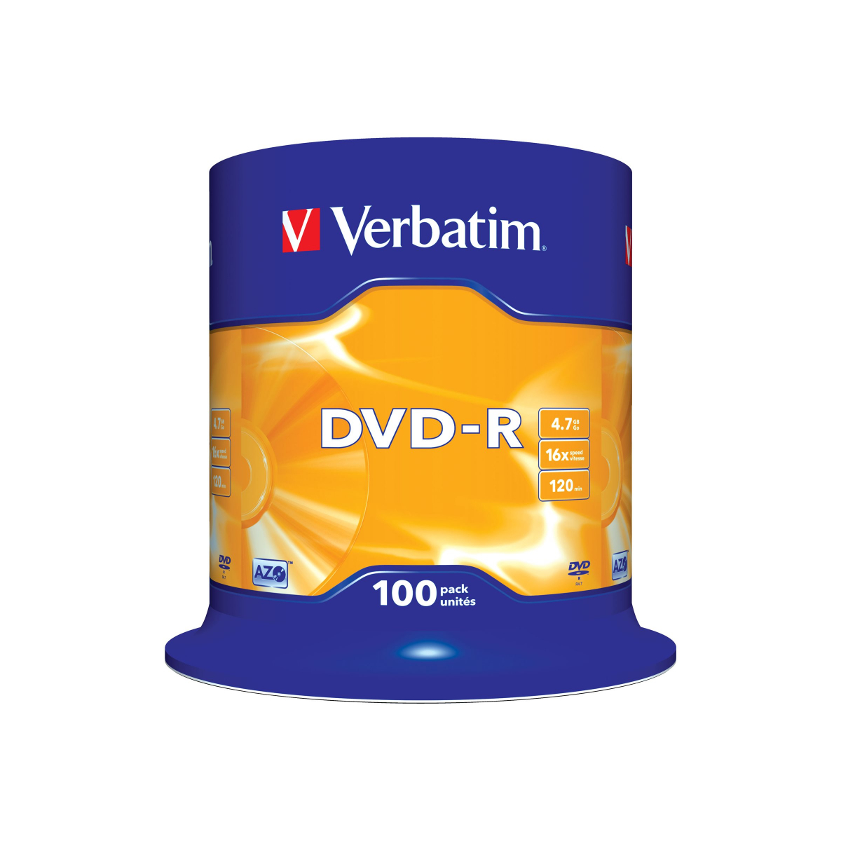 Verbatim DVD-R 4,7GB 100er-Pack Spindel