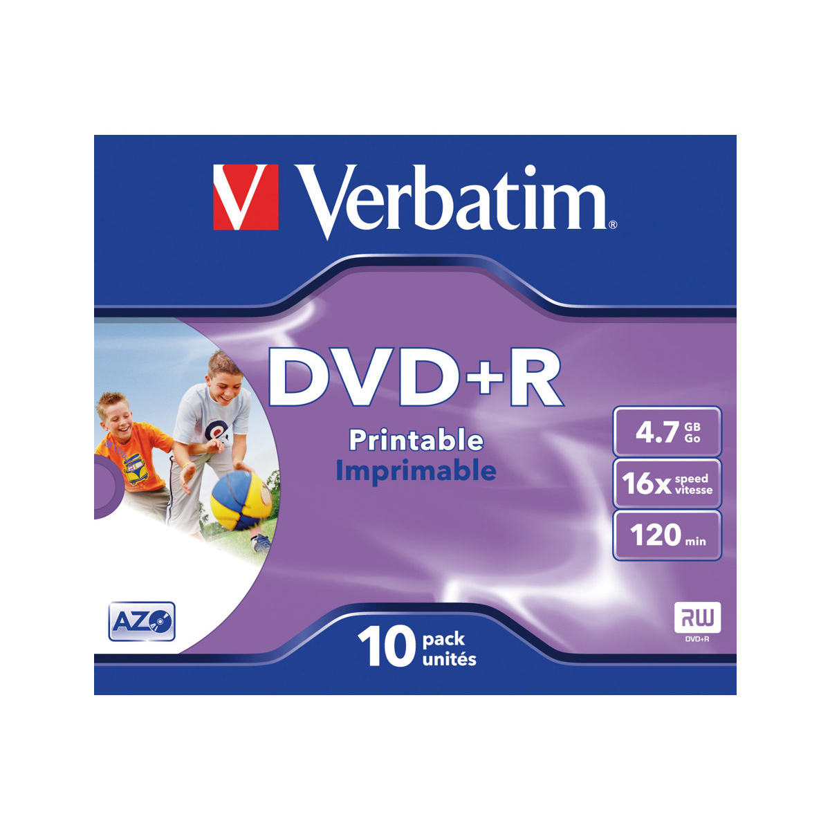 Verbatim DVD+R 4,7GB bedruckbar 10er-Pack