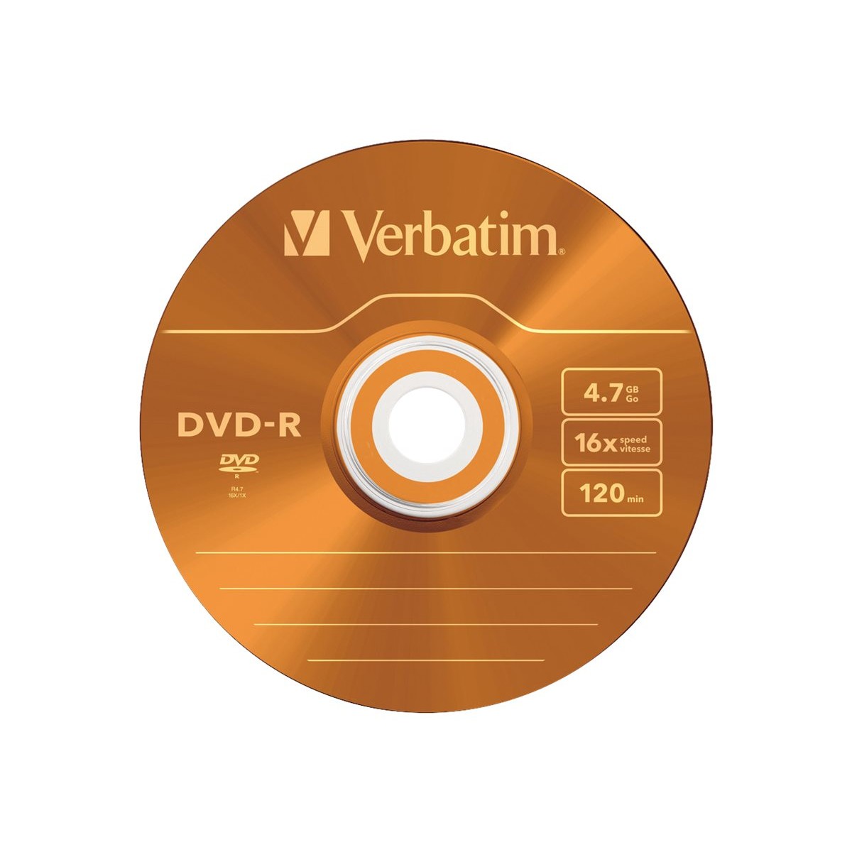 Verbatim 43557 DVD-R 4.7GB Rohlinge 5er-Pack mehrfarbig