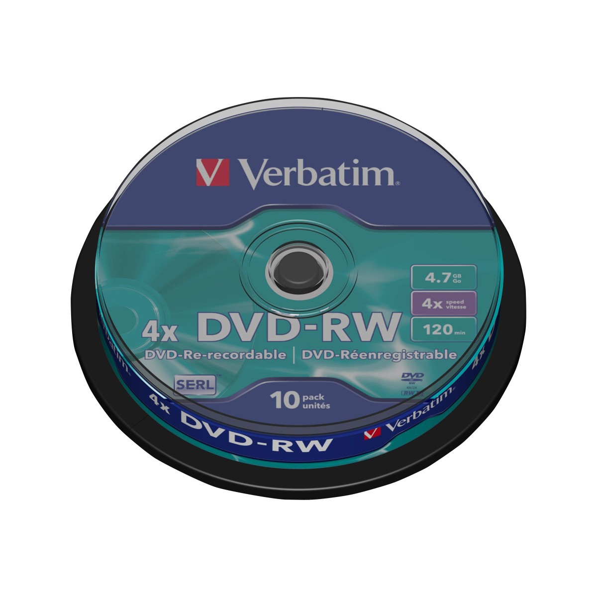 Verbatim DataLifePlus DVD-RW 4,7GB 4x 10er Spindel