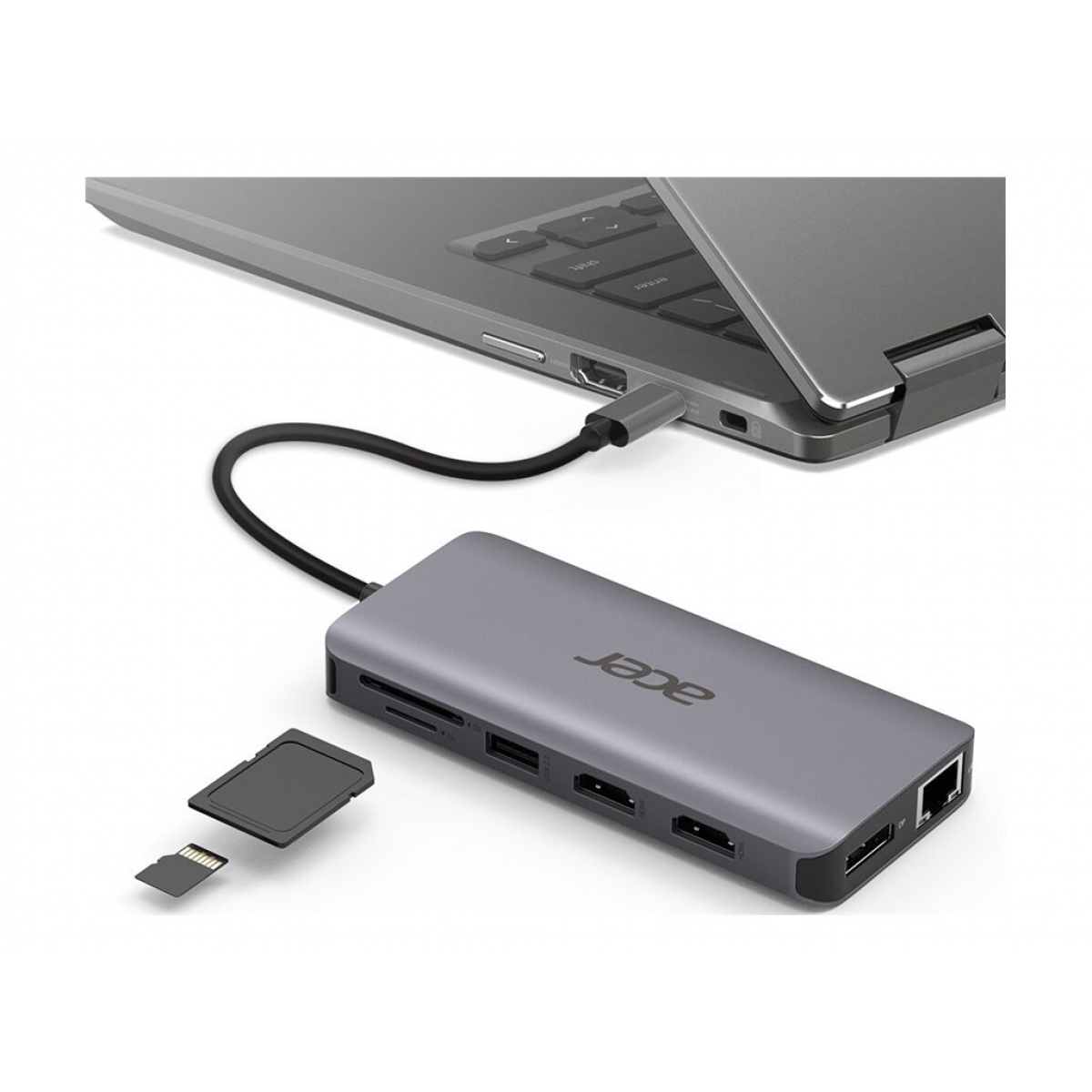 Acer 12-in-1 Mini Dock USB-C Hub silber (2. Wahl)