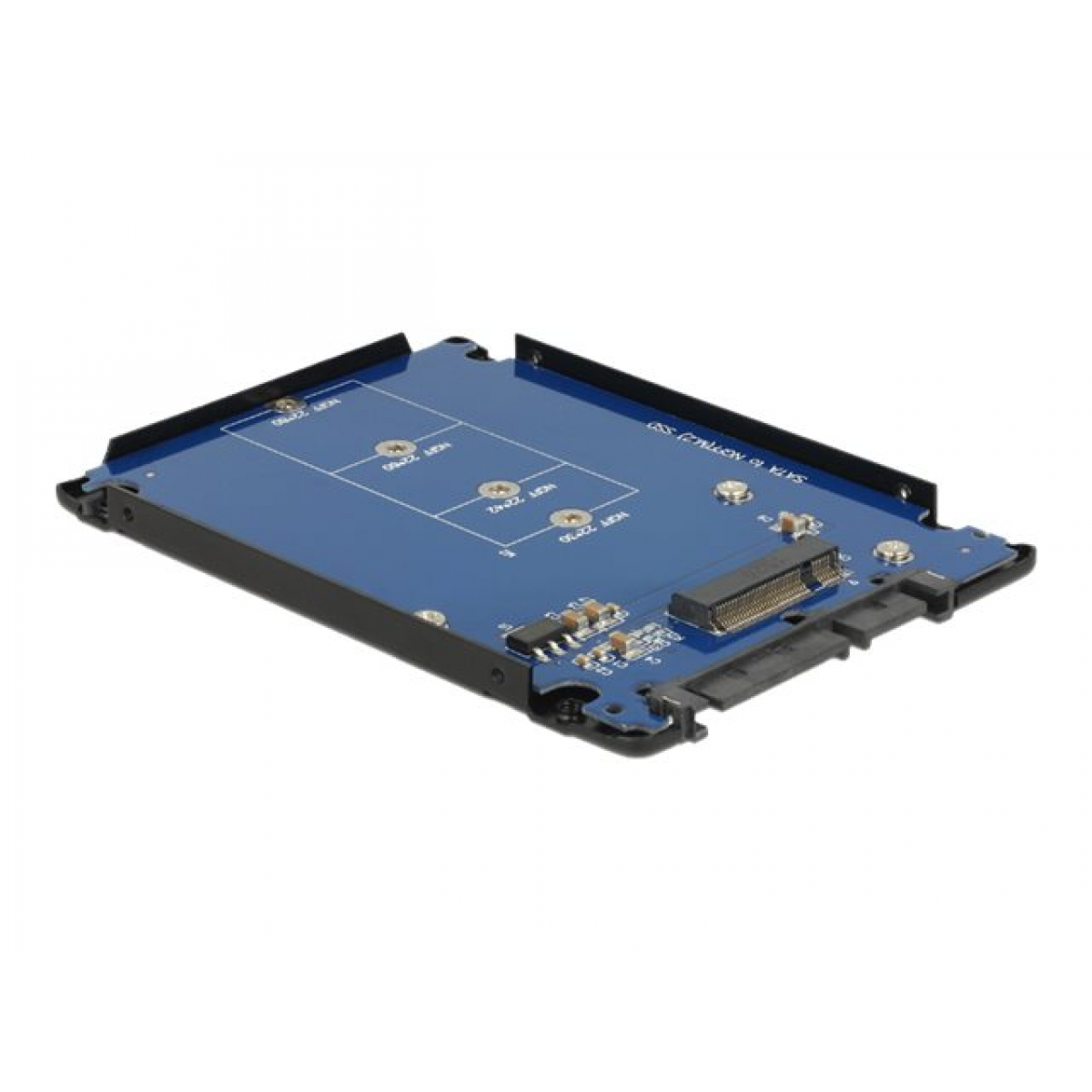 DELOCK 2.5 Konverter SATA 22 Pin > M.2 NGFF mit Gehäuse