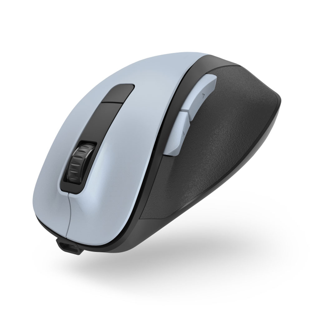 Hama MW-500 Recharge polarblau, Akku, ergonomisch, optische 6-Tasten-Funkmaus