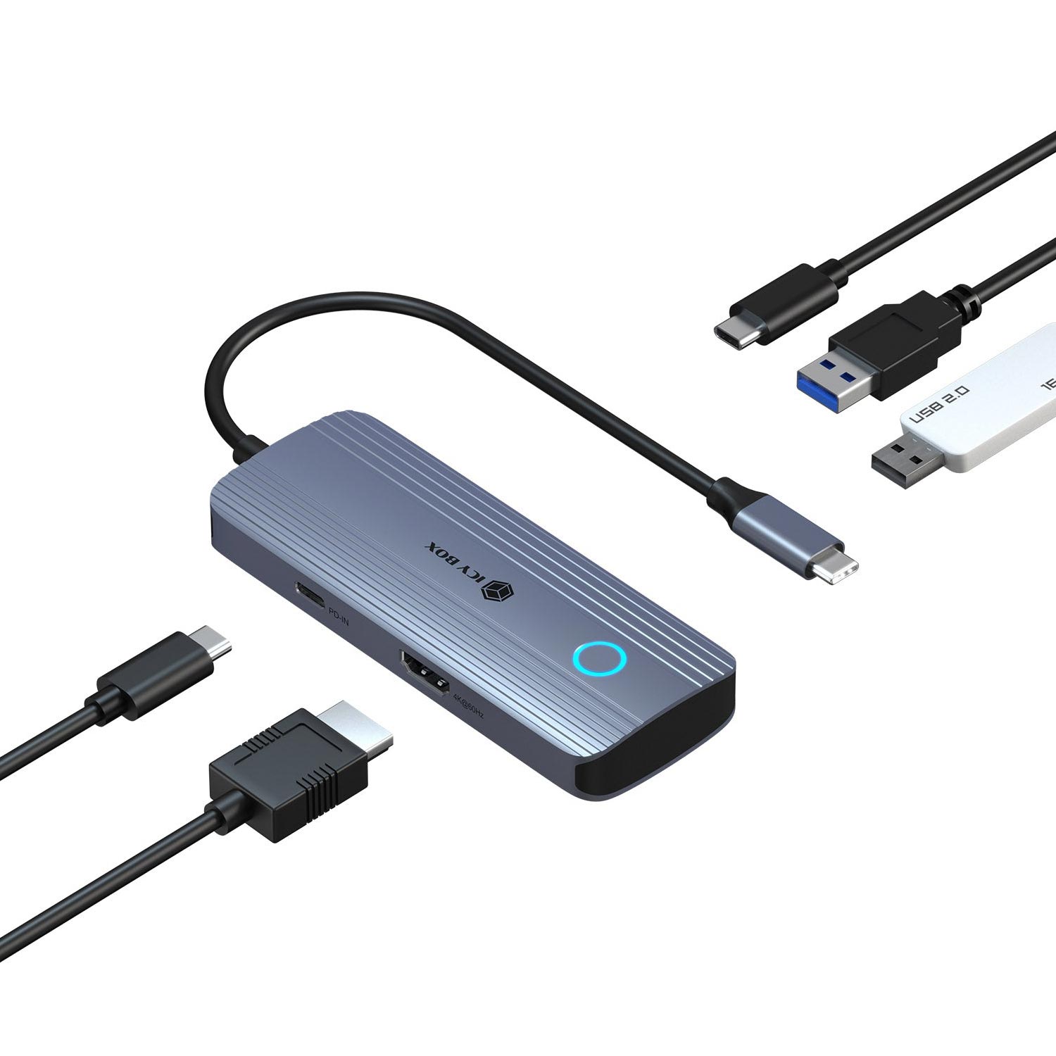 ICY BOX 5-in-1 USB-C-Dockingstation