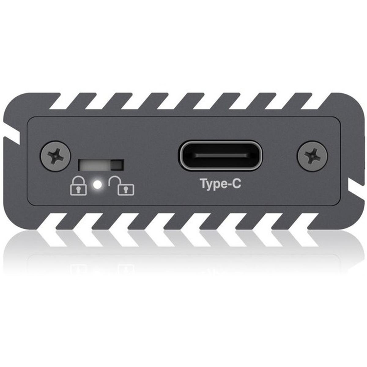 ICY BOX M.2 NVMe USB-C SSD-Gehäuse grau